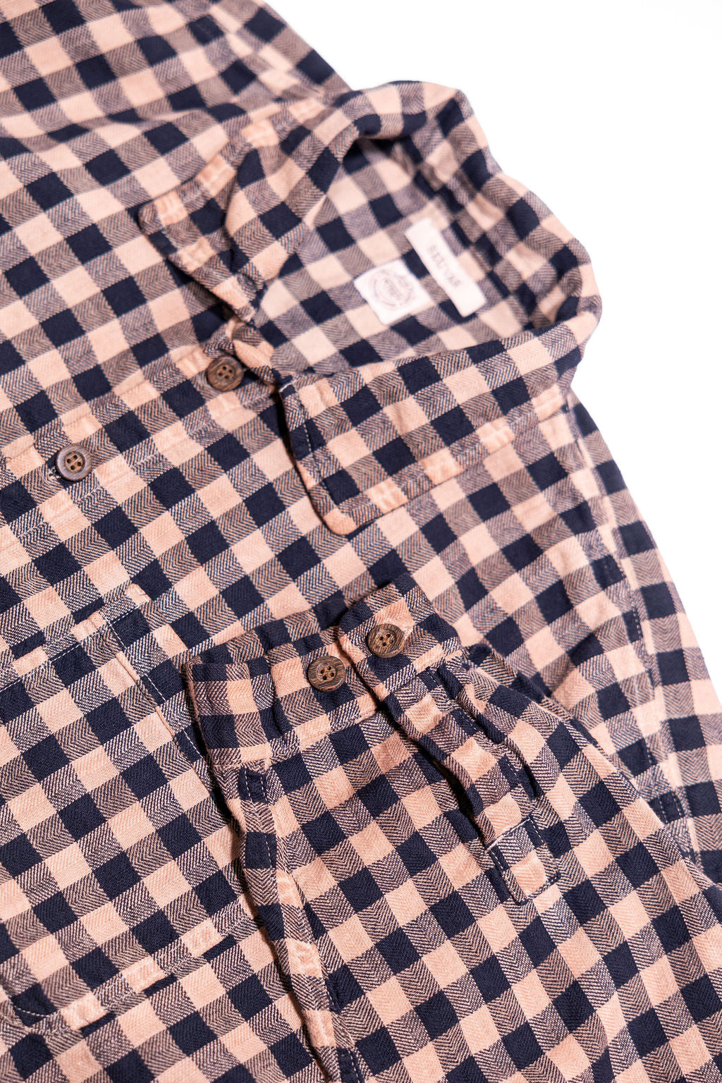 Seuvas Plaid Comfy Shirt - Light Brown