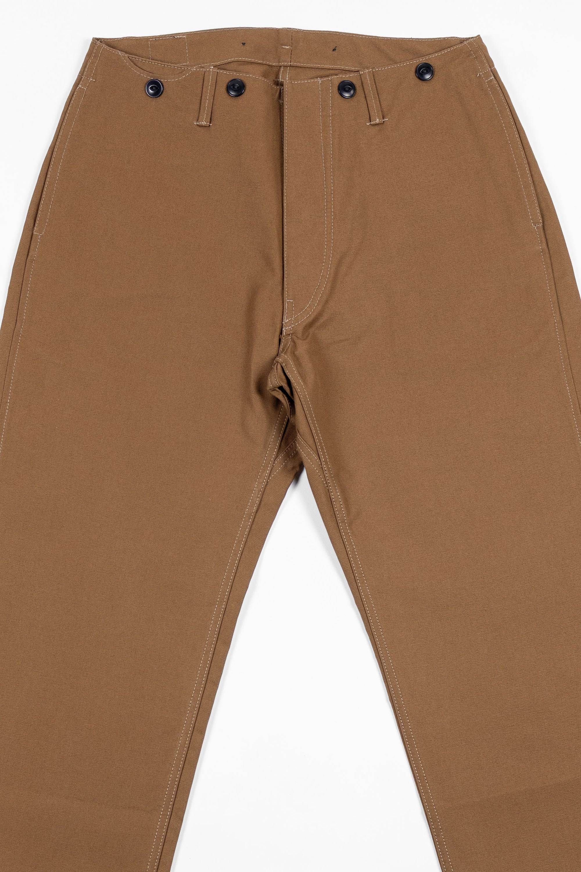 Blue Blanket P39 IT23 Waist Overall - Italian Waxed Khaki