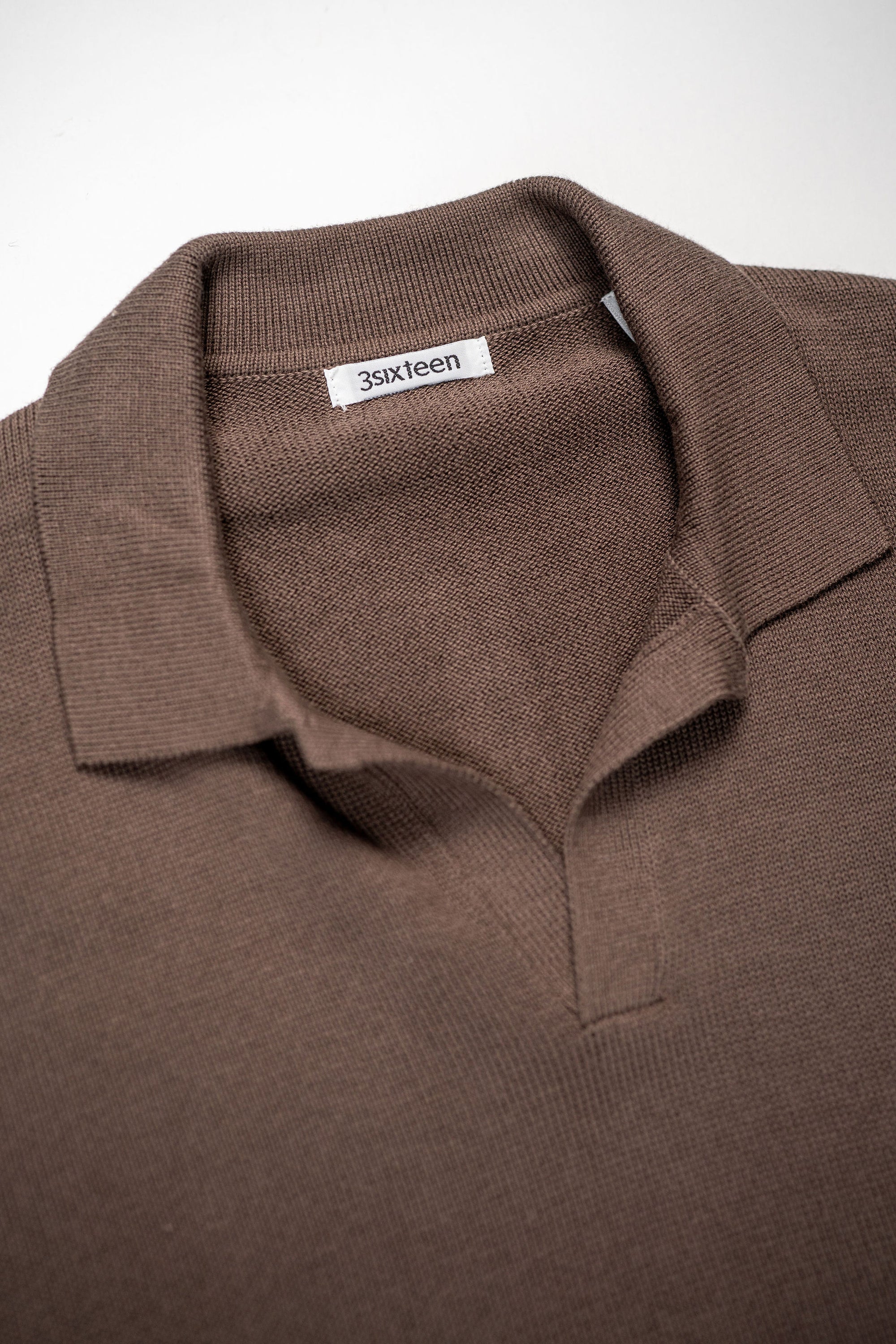 3sixteen Knit Polo Pima Cotton - Earth