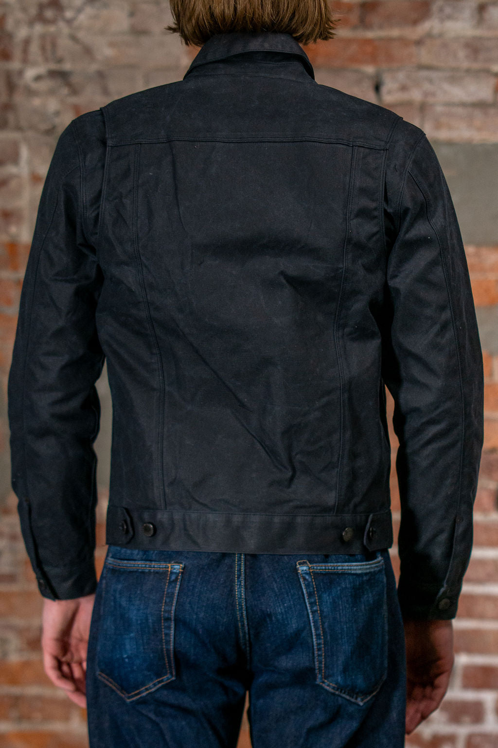 Freenote Cloth Riders Jacket Waxed Canvas - Black