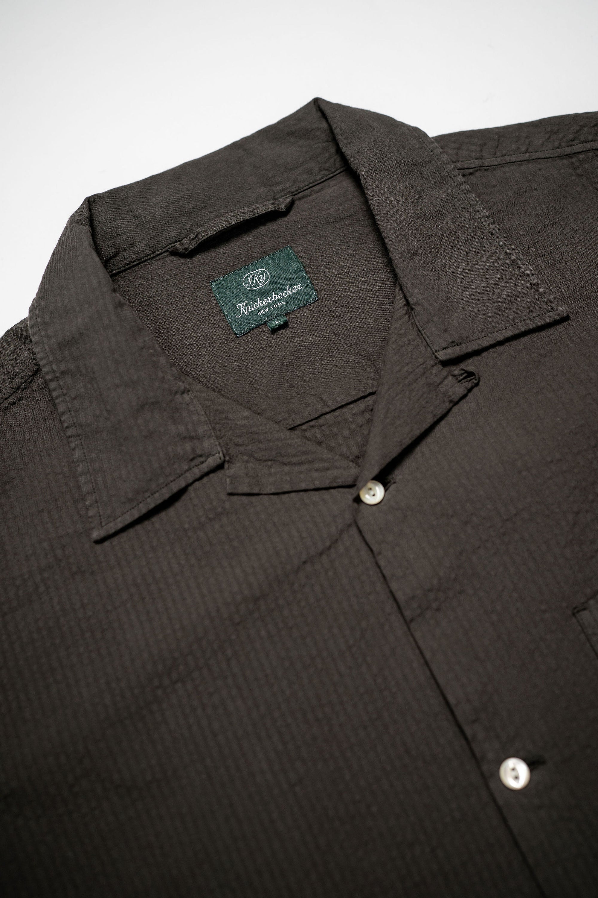 Knickerbocker Fulton Seersucker Shirt - Brown
