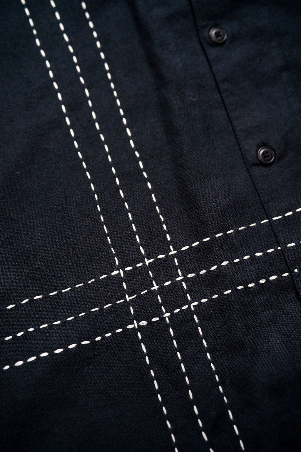 3sixteen Vacation Shirt - Black Hand Stitch