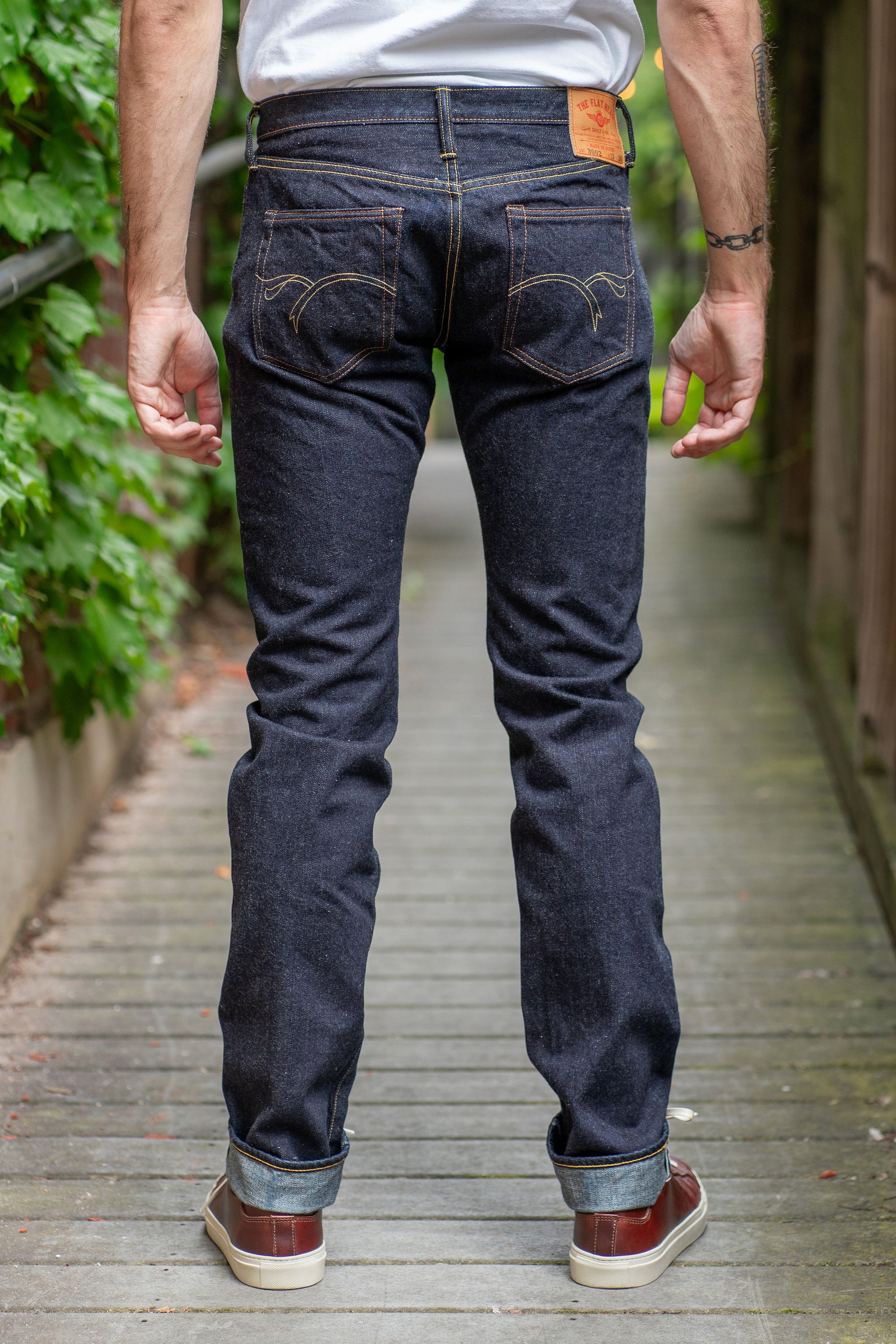 The Flat Head FN-3002 Slim Tapered - 14.5oz Selvedge Denim (One Washed)