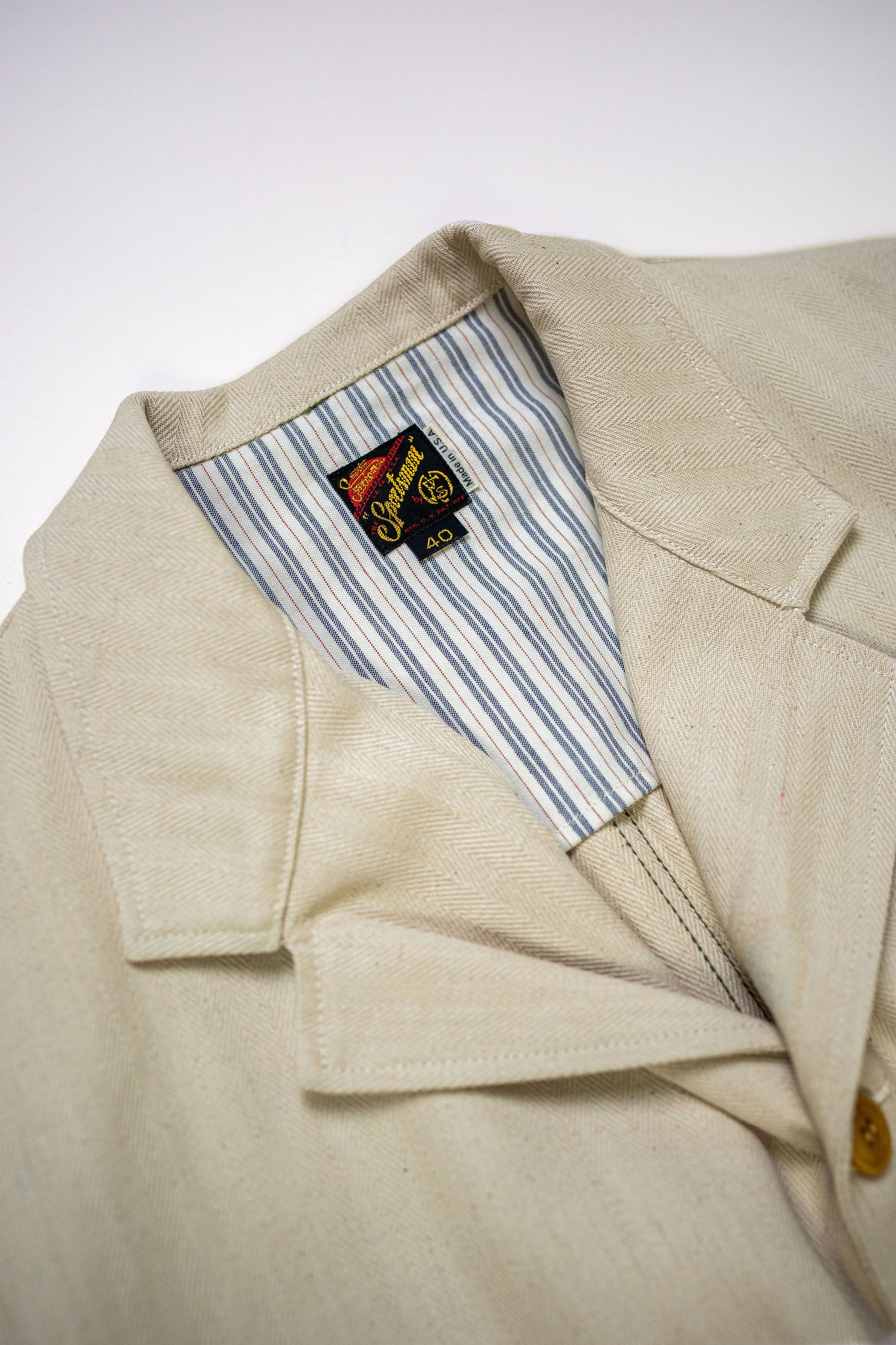 Mister Freedom Continental Sportcoat - Ivory HBT