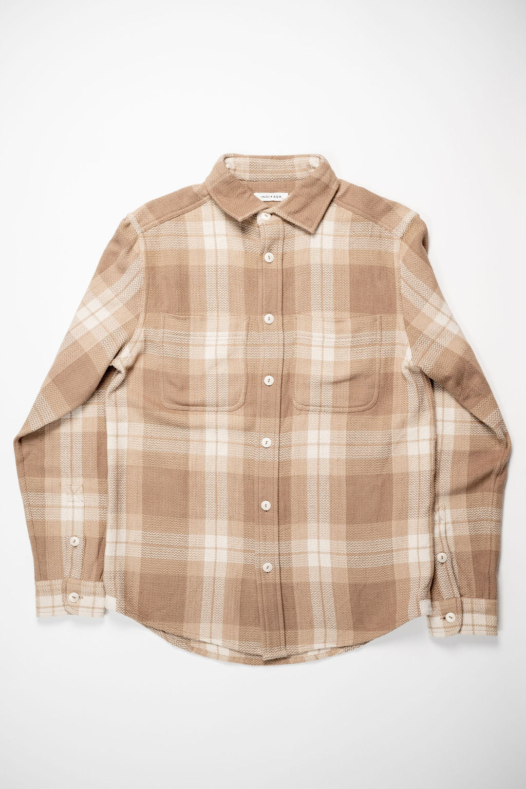 Indi + Ash Ames Workshirt - Desert Acacia Handwoven Plaid