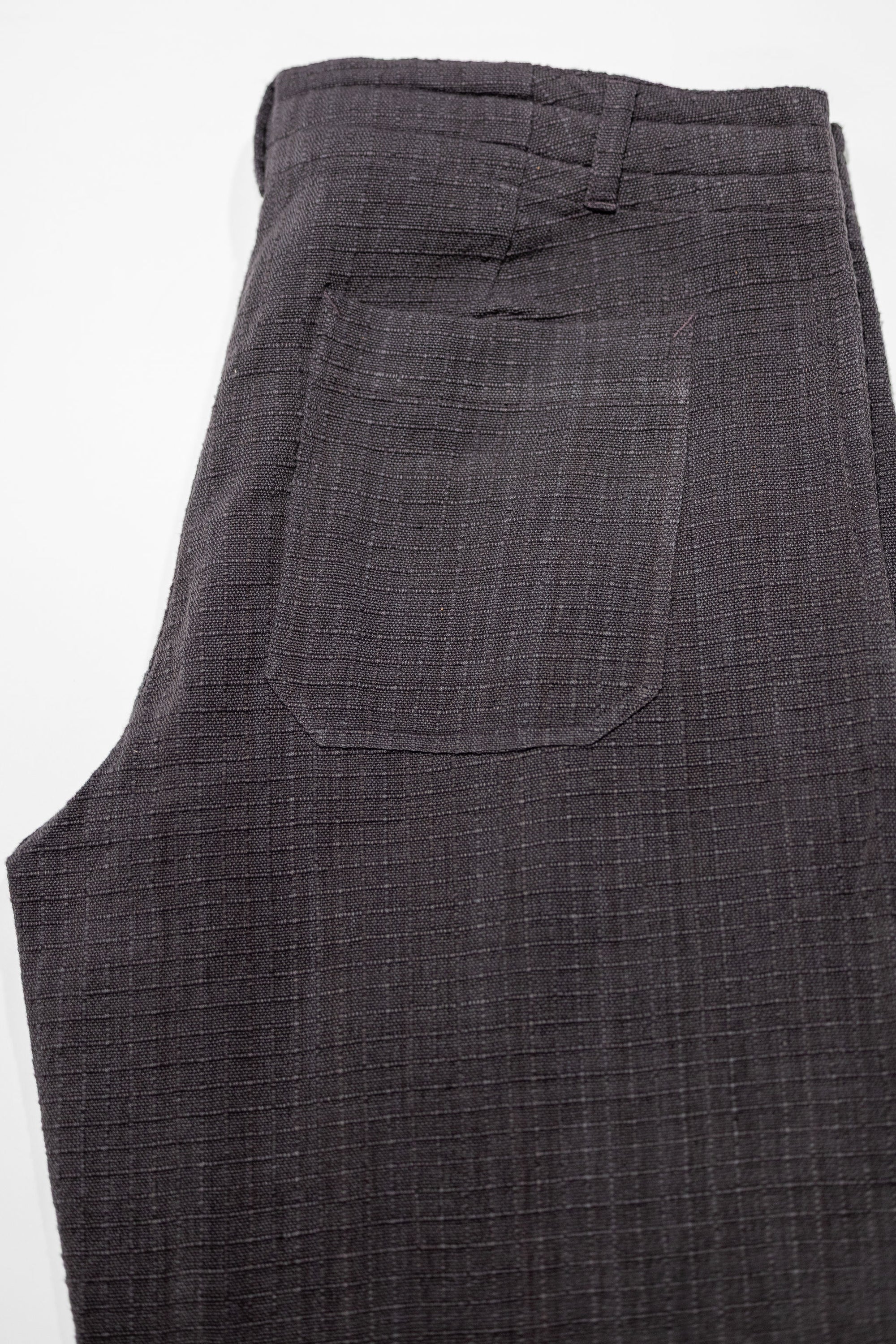 Indi + Ash Raka Pant - Handwoven Ripstop Smoke