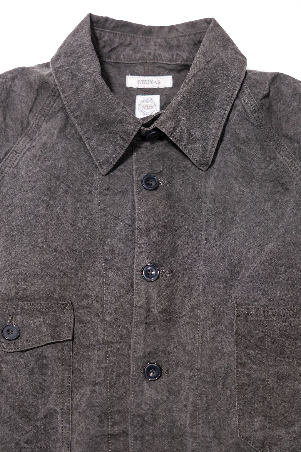 Seuvas "WASHI" Raglan Coverall - Dark Charcoal