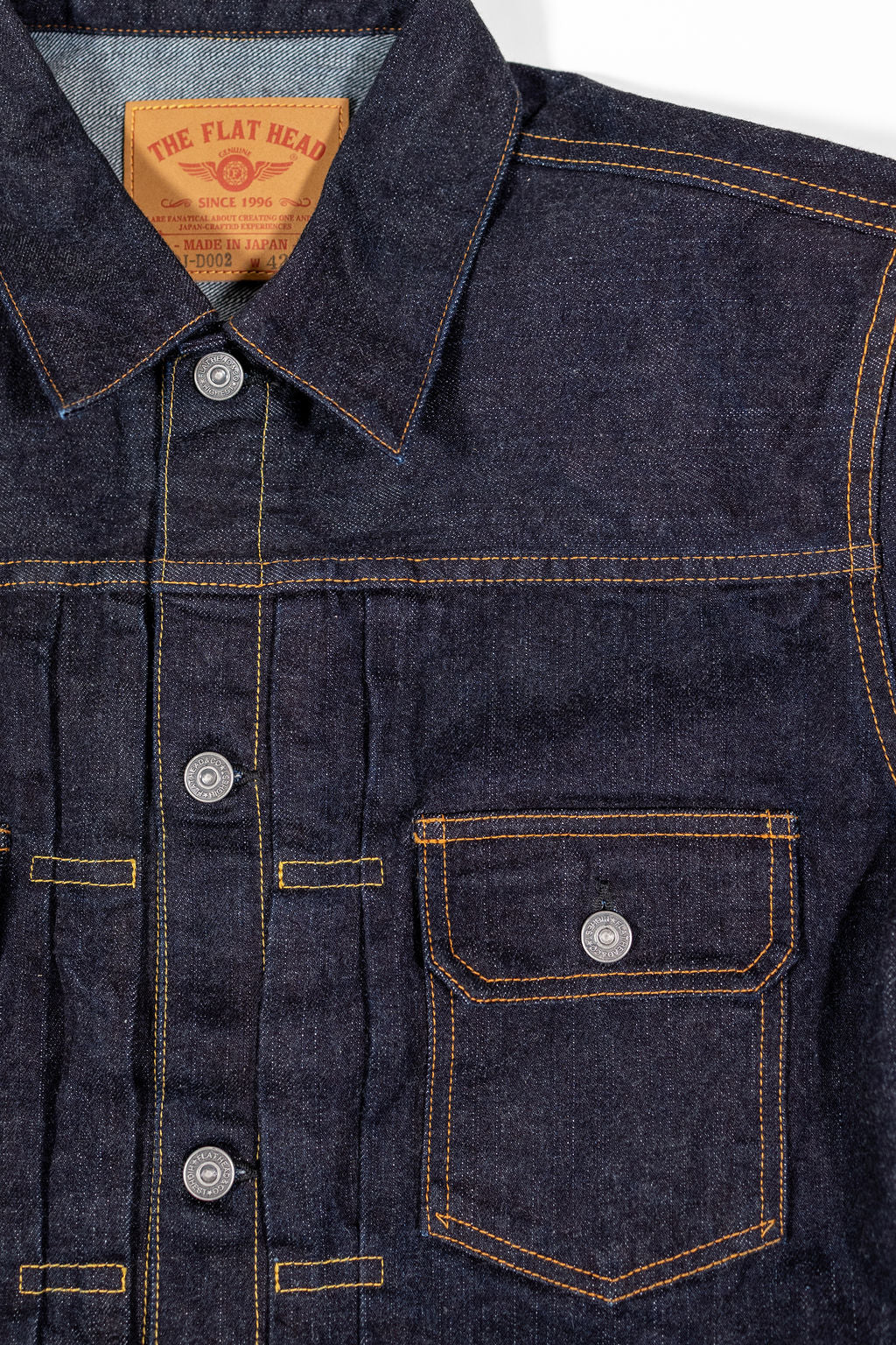 The Flat Head FN-OJ-D002 14.5oz Denim Jacket - 50s Type II