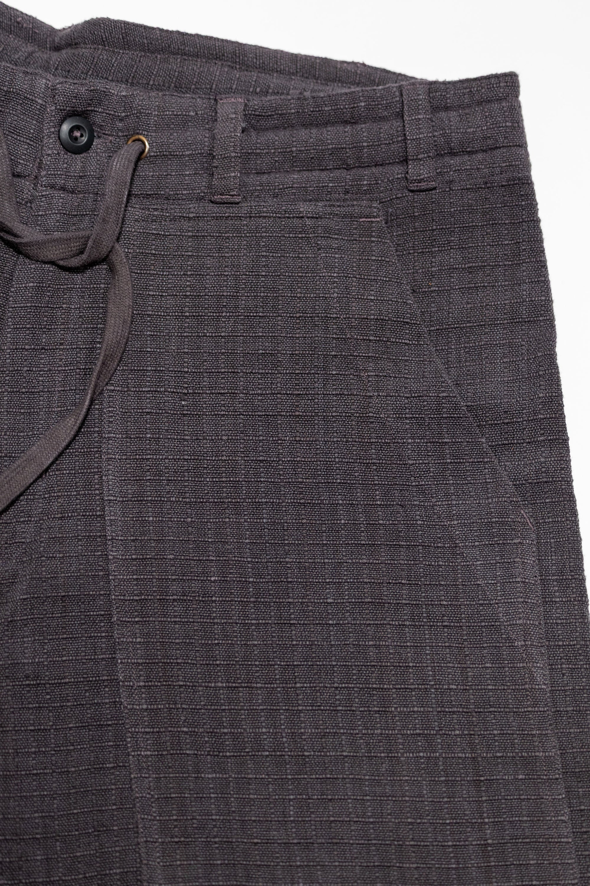 Indi + Ash Raka Pant - Handwoven Ripstop Smoke