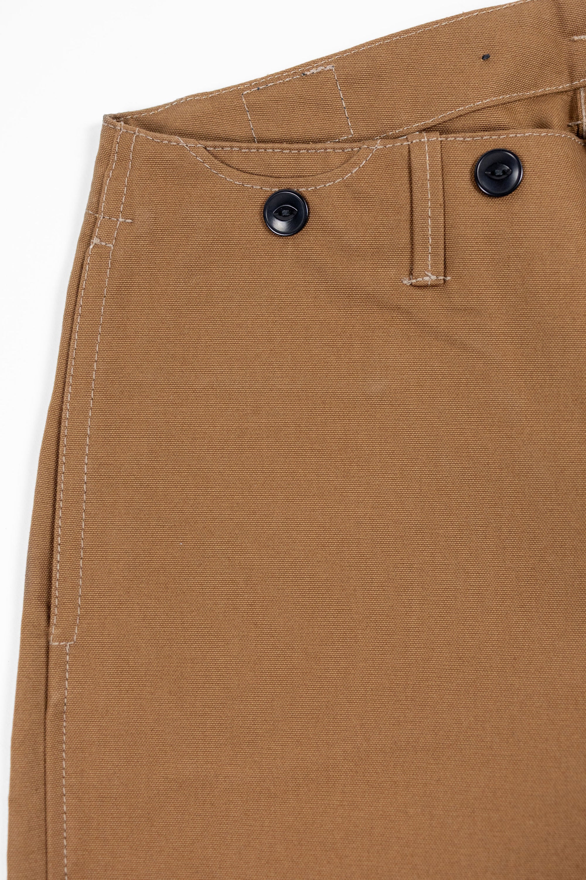 Blue Blanket P39 IT23 Waist Overall - Italian Waxed Khaki