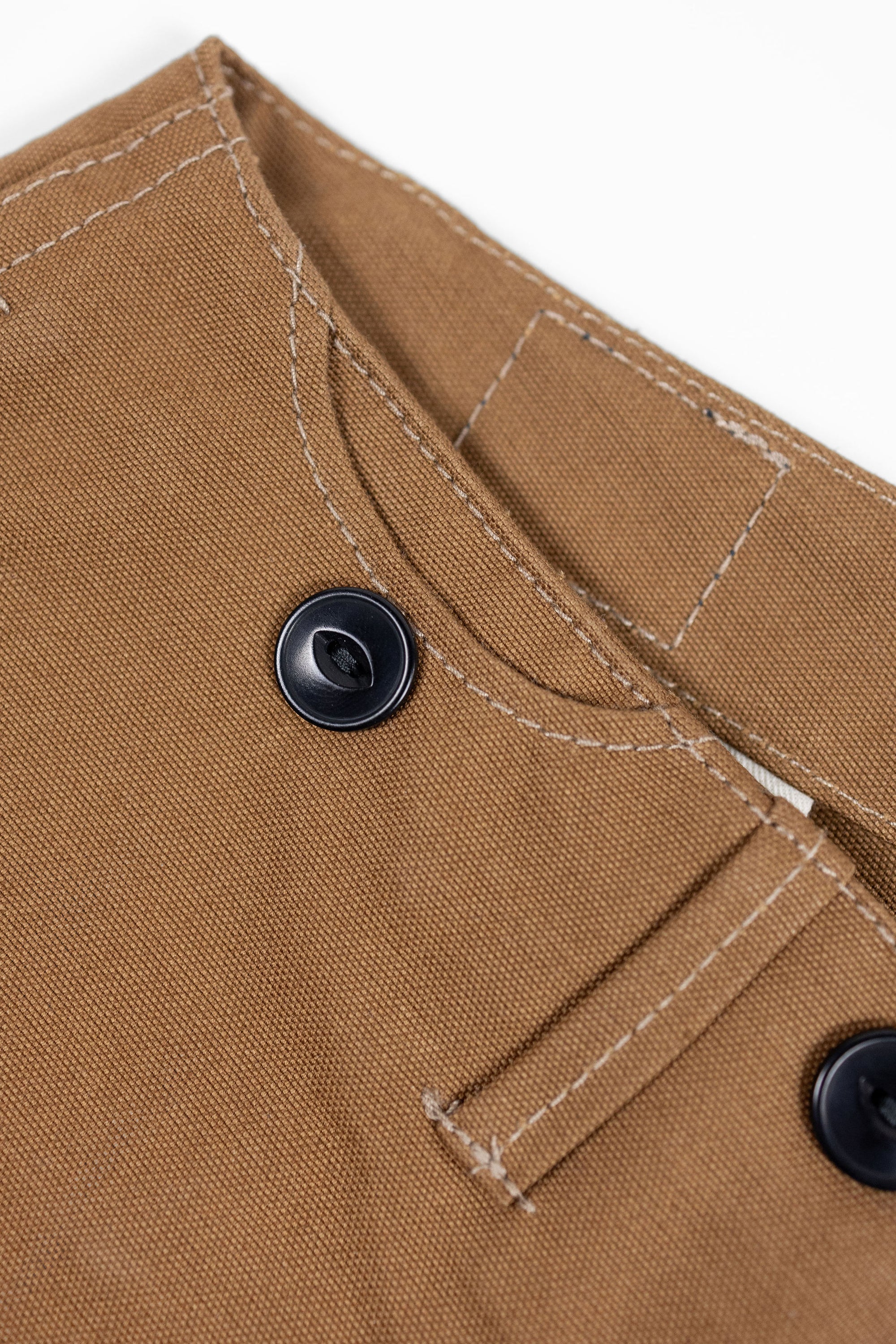 Blue Blanket P39 IT23 Waist Overall - Italian Waxed Khaki