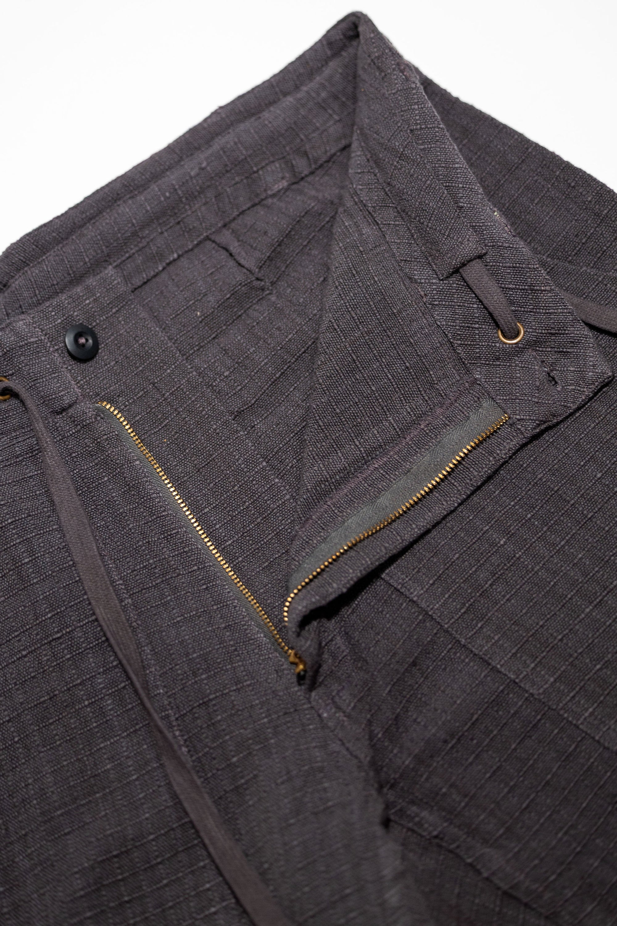 Indi + Ash Raka Pant - Handwoven Ripstop Smoke