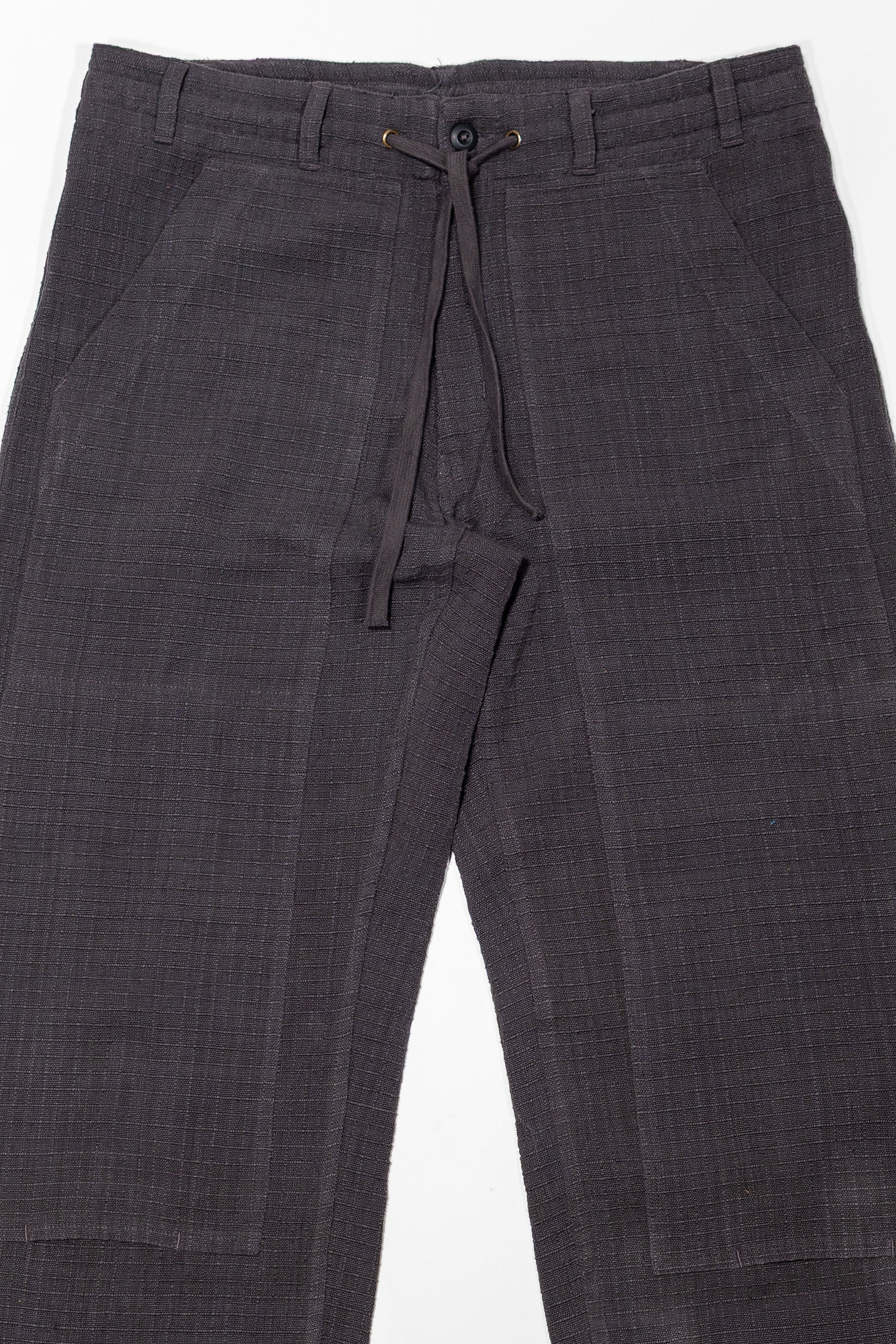 Indi + Ash Raka Pant - Handwoven Ripstop Smoke