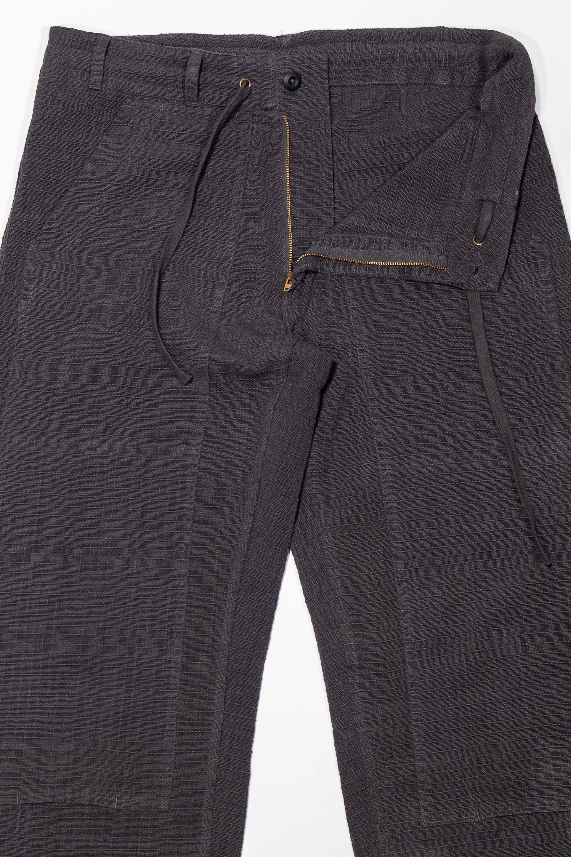 Indi + Ash Raka Pant - Handwoven Ripstop Smoke
