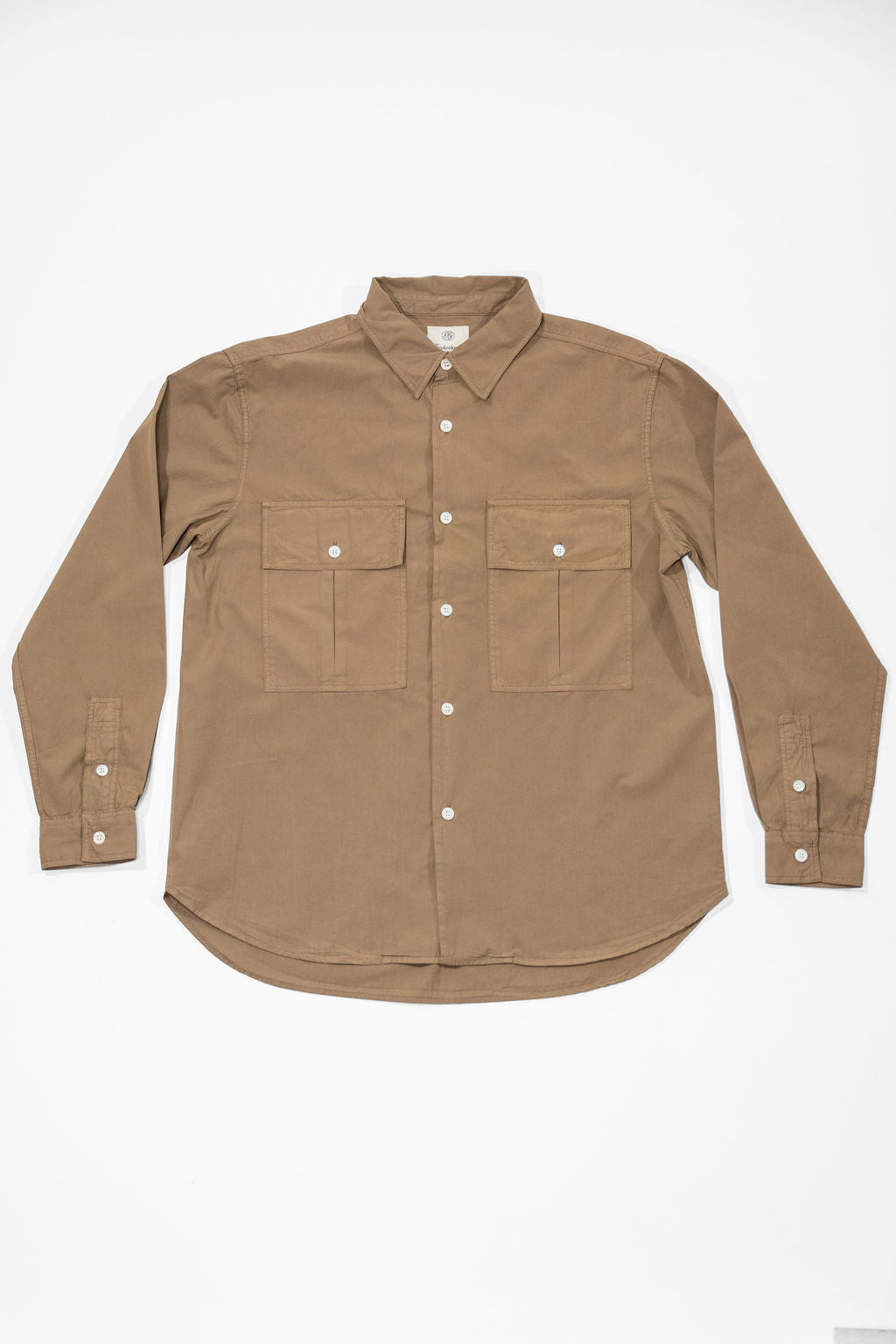 Knickerbocker Atlas Cotton Poplin Shirt - Loden Brown