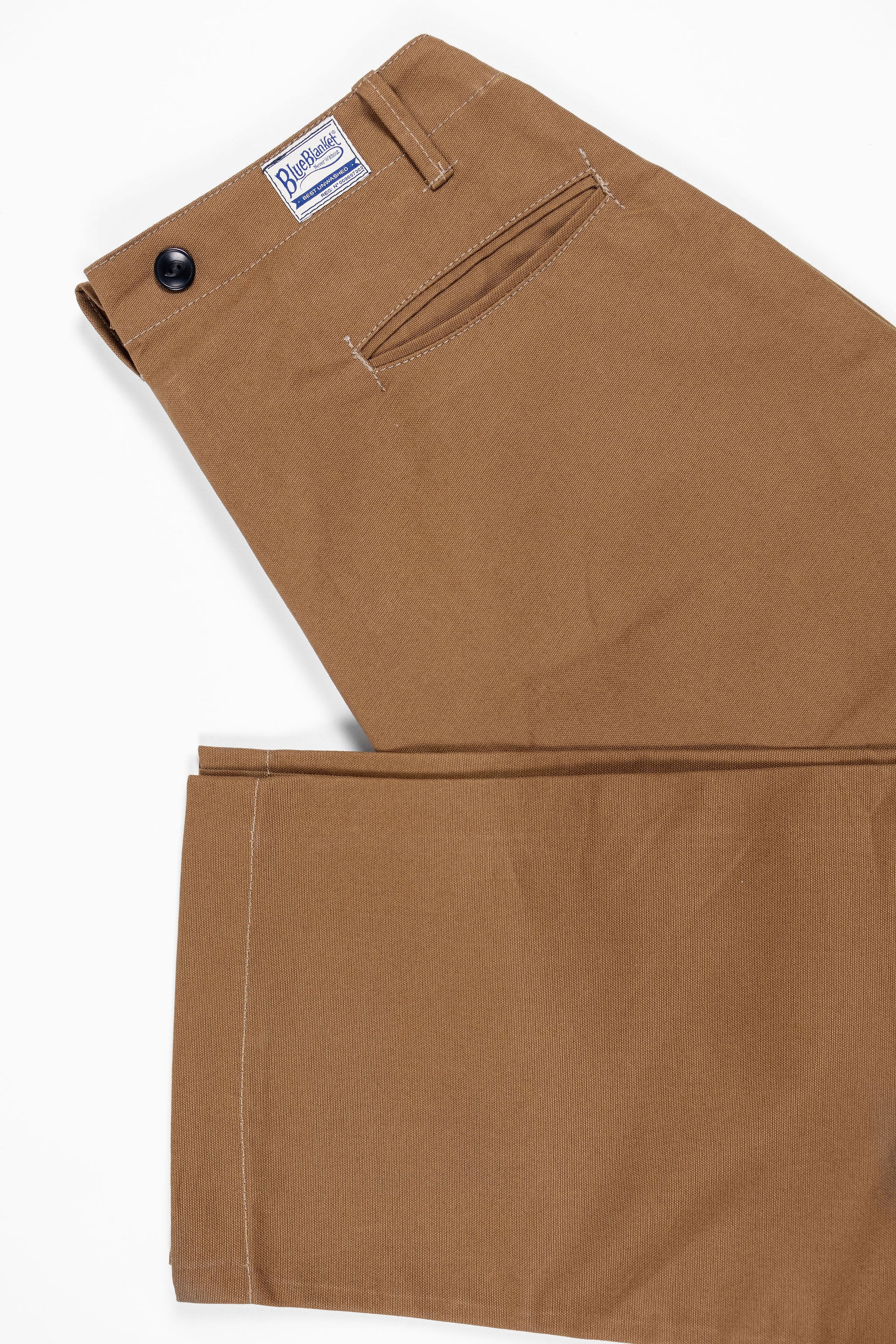 Blue Blanket P39 IT23 Waist Overall - Italian Waxed Khaki