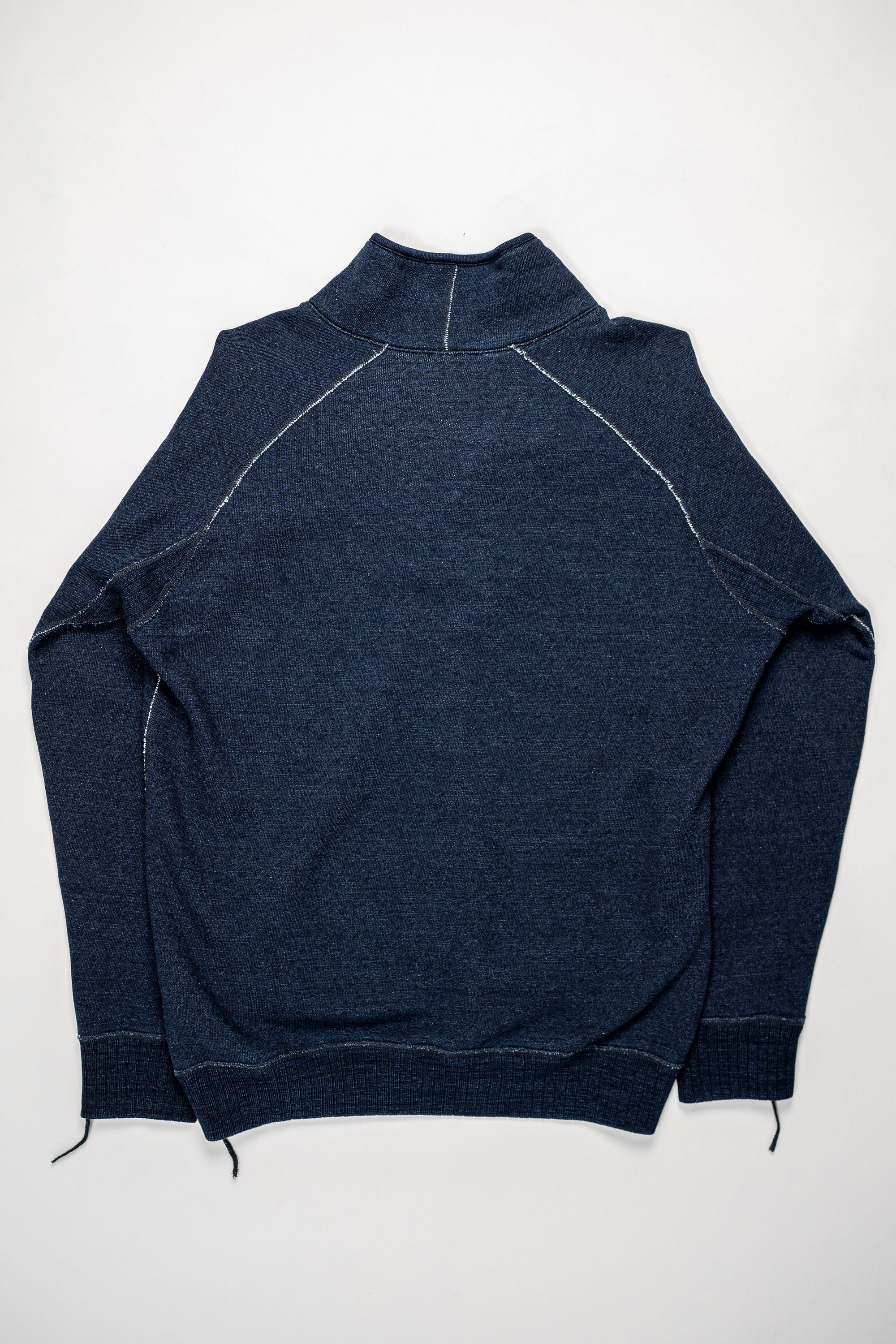 Pure Blue Japan 5408-1 Shawl Collar Sweatshirt - Indigo