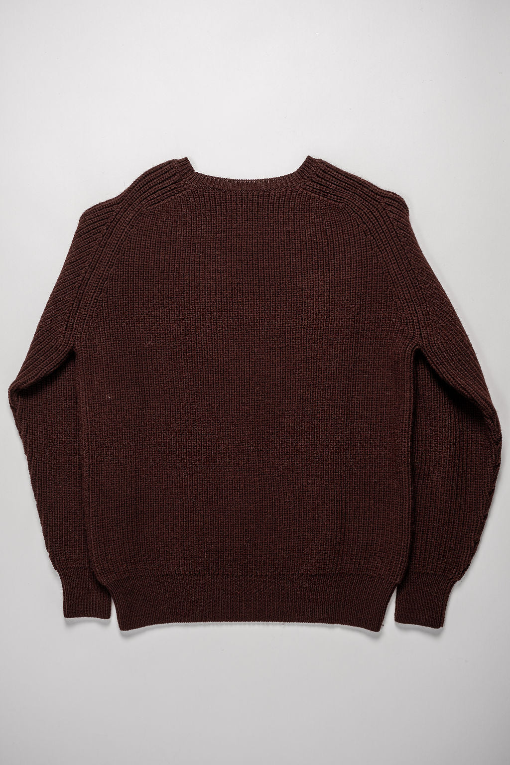 Wythe Highland Shakerknit Crewneck Sweater - Brown