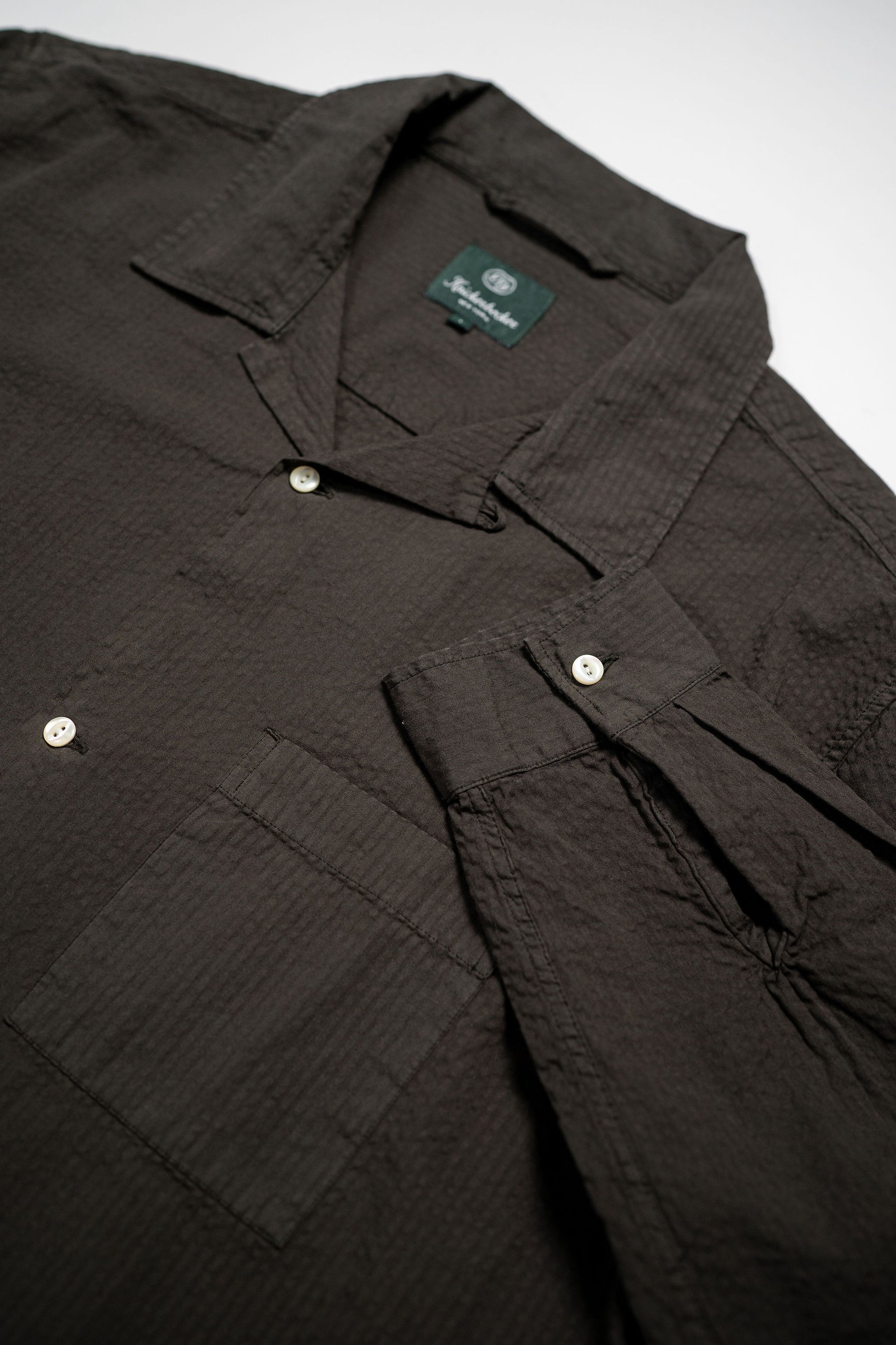 Knickerbocker Fulton Seersucker Shirt - Brown