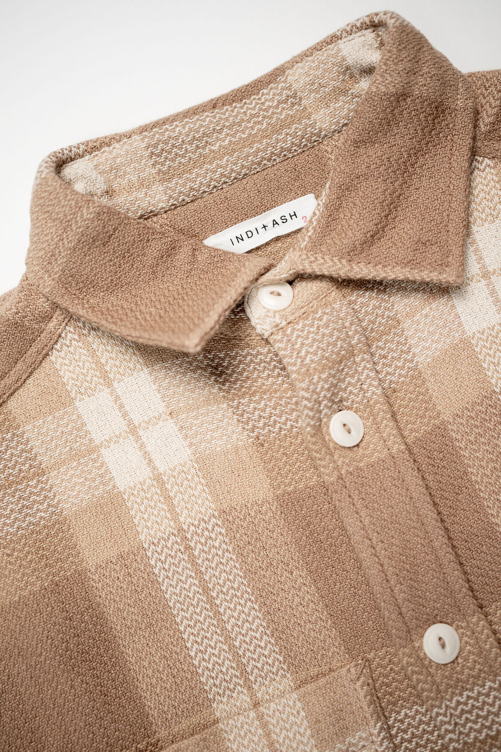 Indi + Ash Ames Workshirt - Desert Acacia Handwoven Plaid