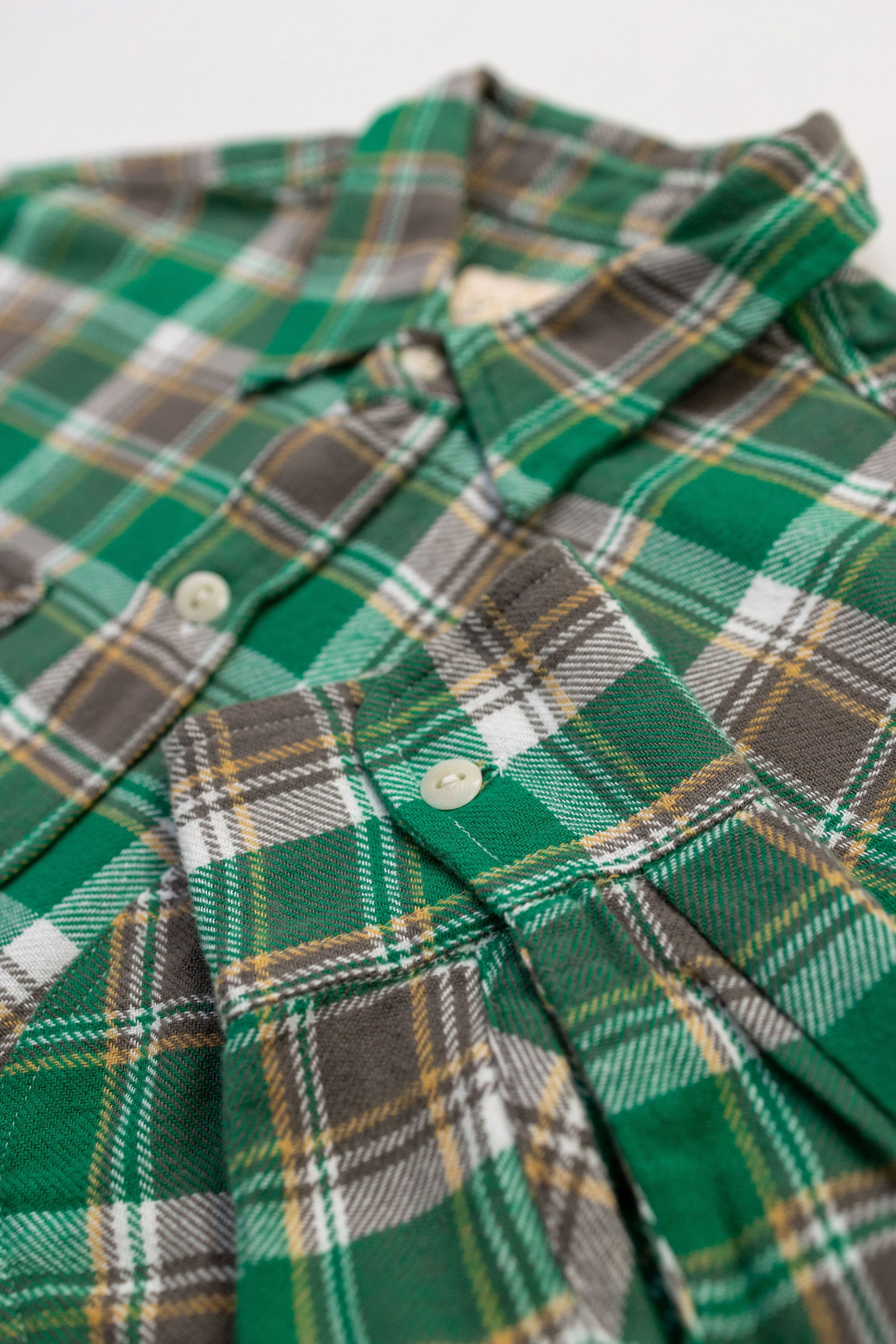 Wythe Washed Flannel Workshirt - Spring Pastures