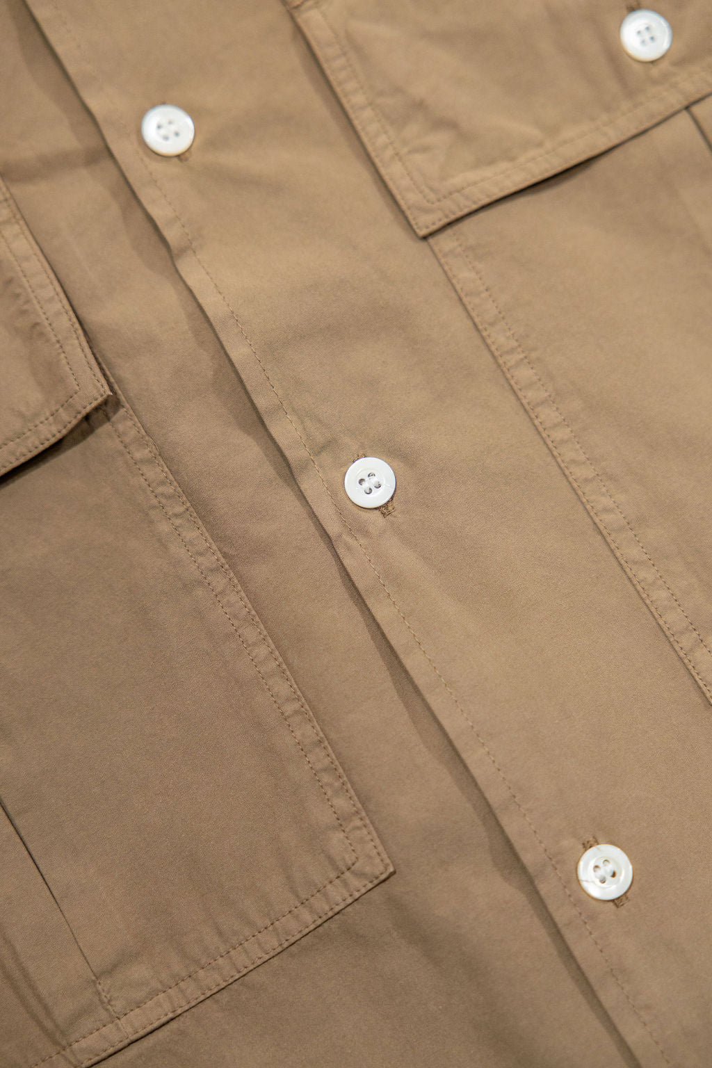 Knickerbocker Atlas Cotton Poplin Shirt - Loden Brown