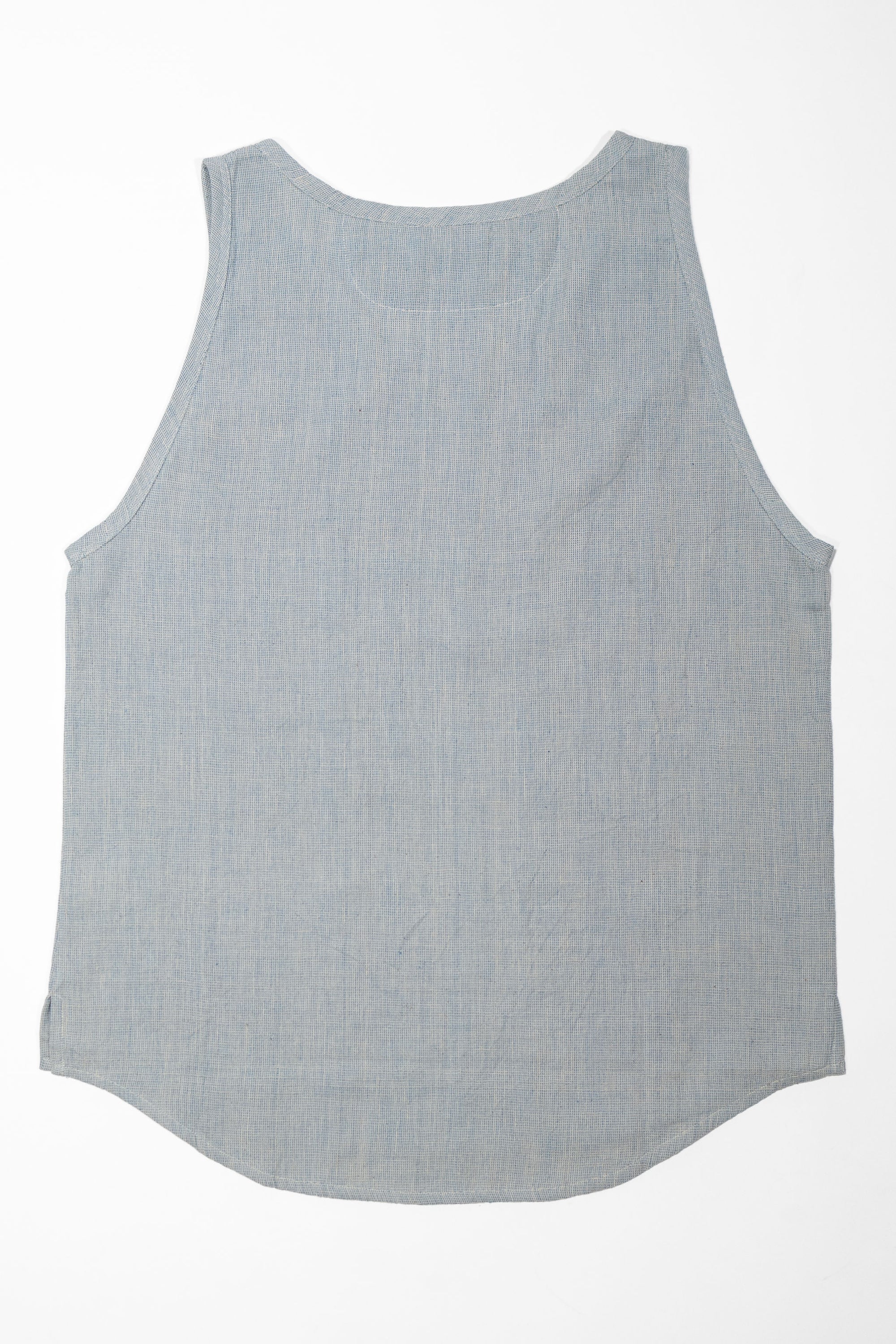 Indi + Ash Ripley Tank Handwoven Kala Cotton -Indigo/Natural
