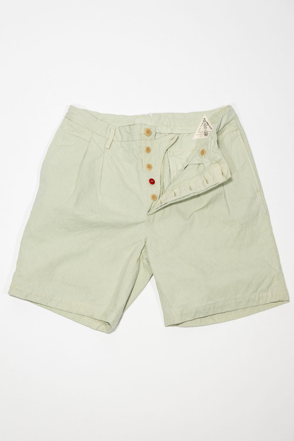 Seuvas 10oz Canvas 2-Tuck Shorts - Matcha