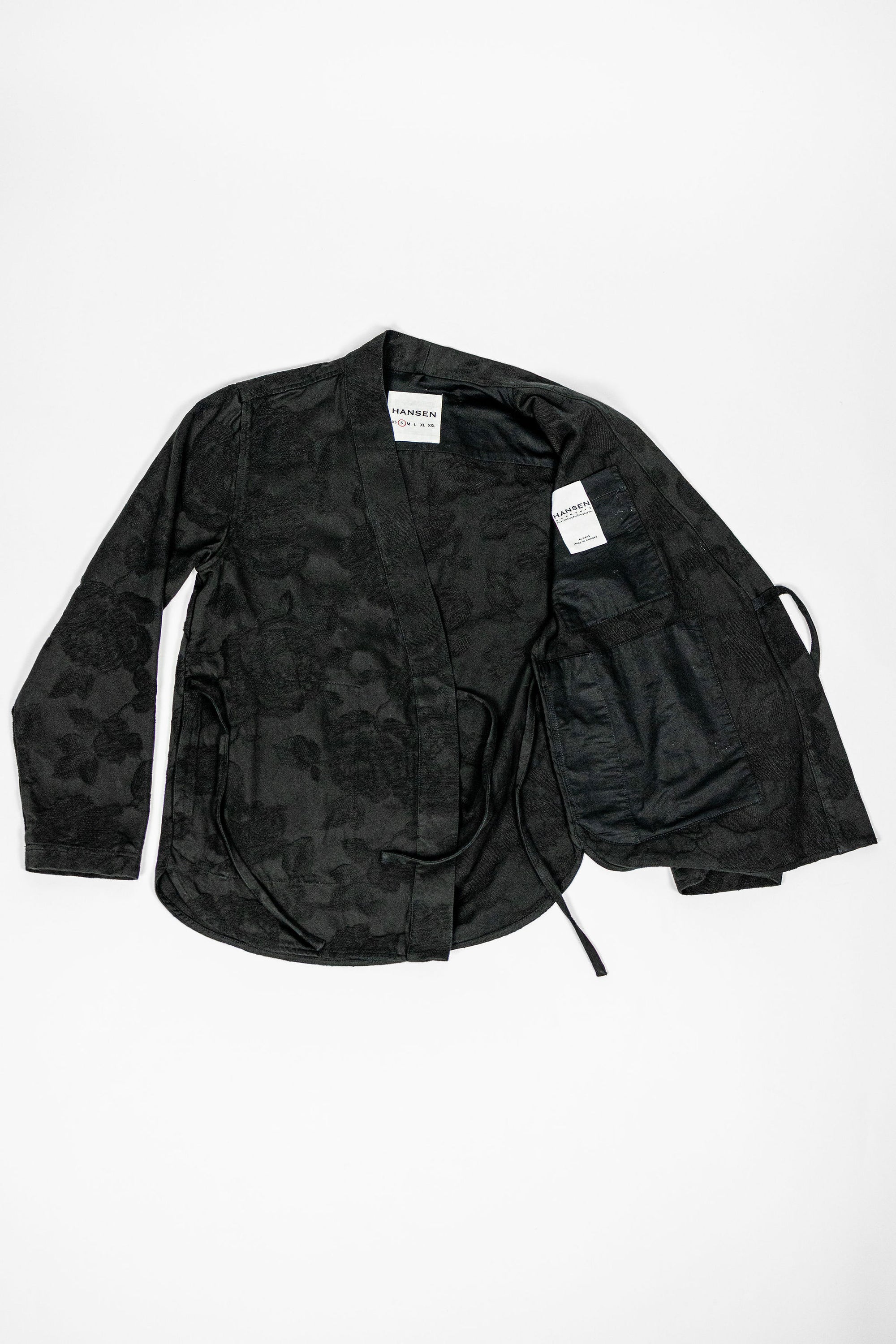 Hansen Garments Roman Loose Cut Jacket - Black Flowers