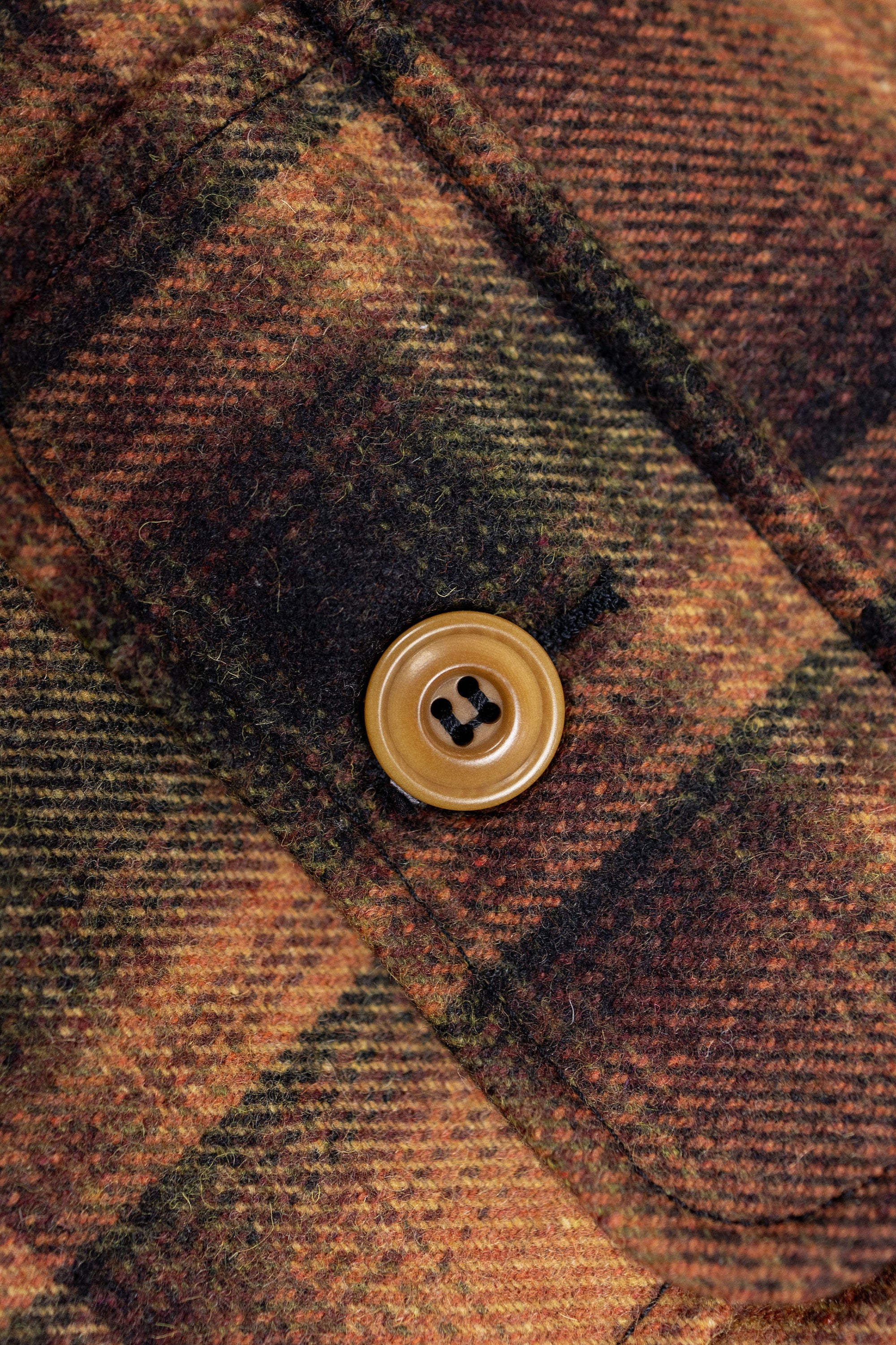 Blue Blanket J45 IT173 Half Belt Italian Flannel Jacket
