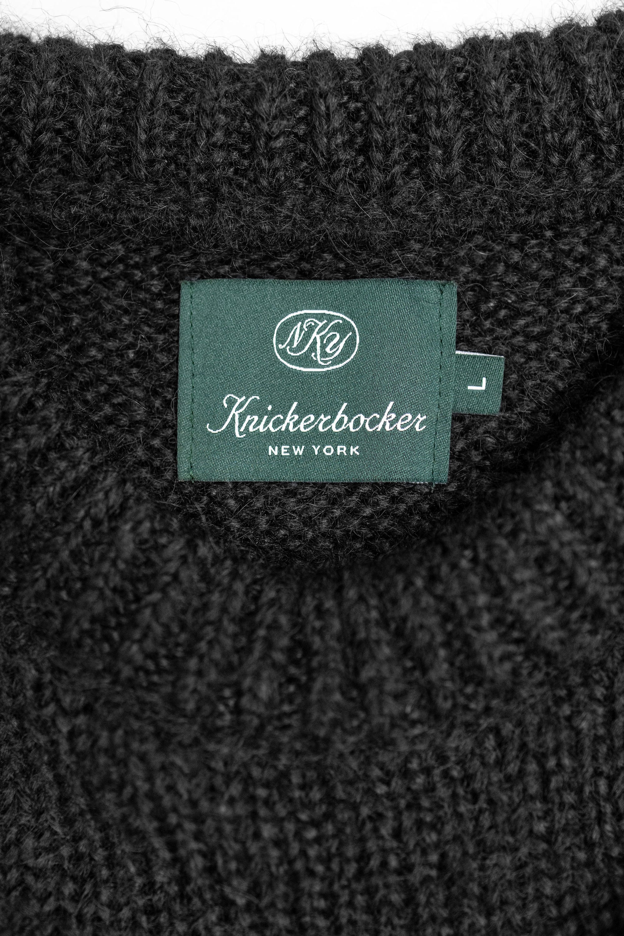 Knickerbocker Bud Alpaca Sweater - Black