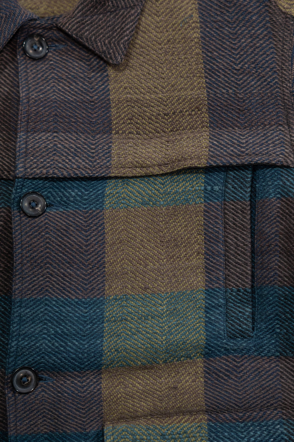 Indi + Ash Braulio Barn Coat - Handspun Herringbone Blanket Plaid