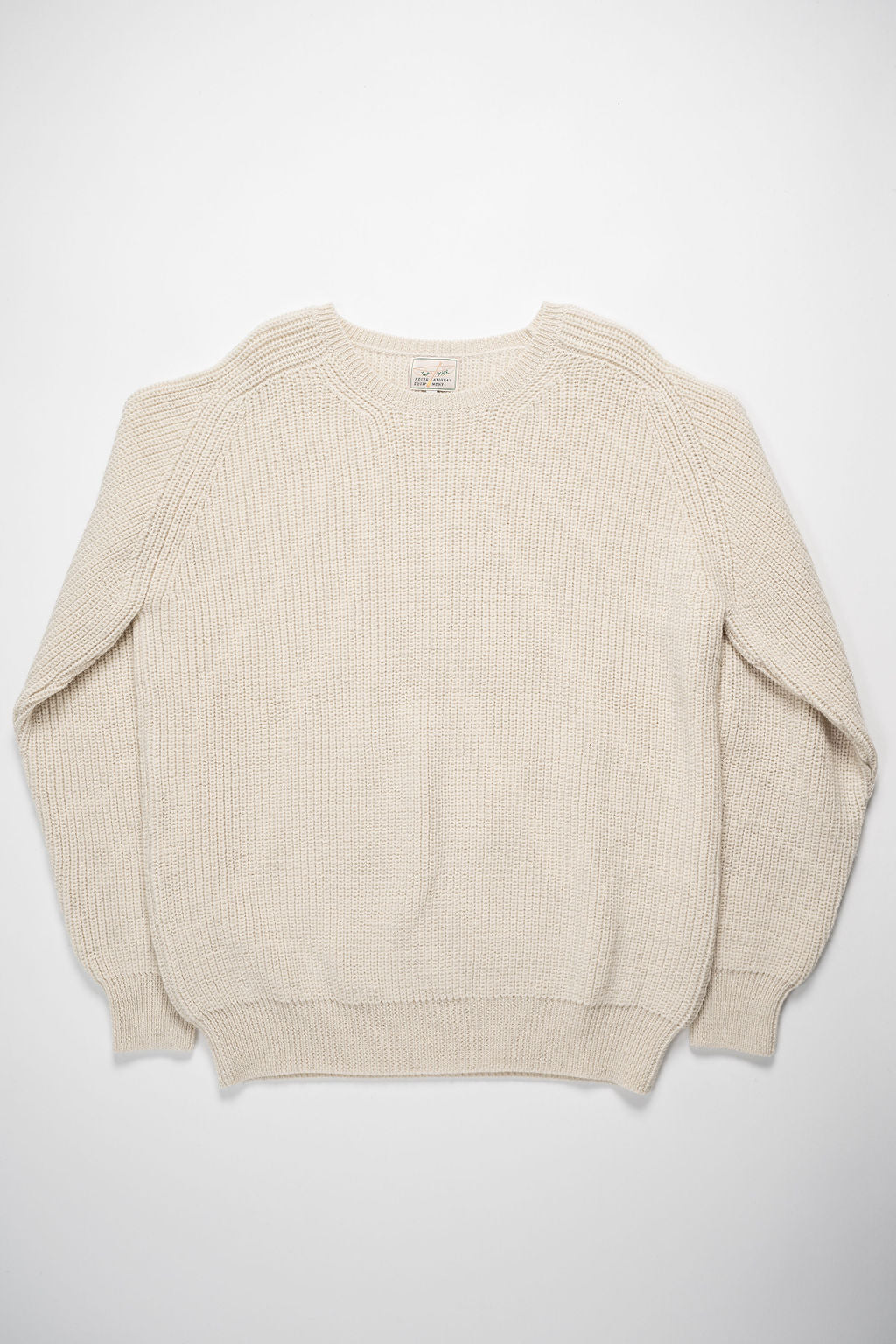 Wythe Highland Shakerknit Crewneck Sweater - Cream