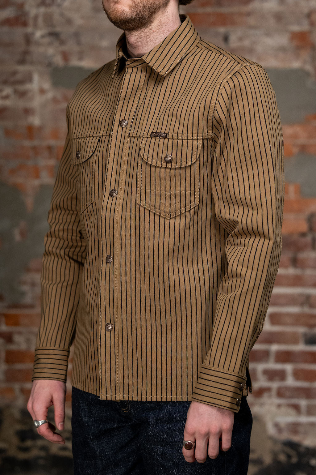 Indigofera Copeland - Beige/Indigo Root Stripe