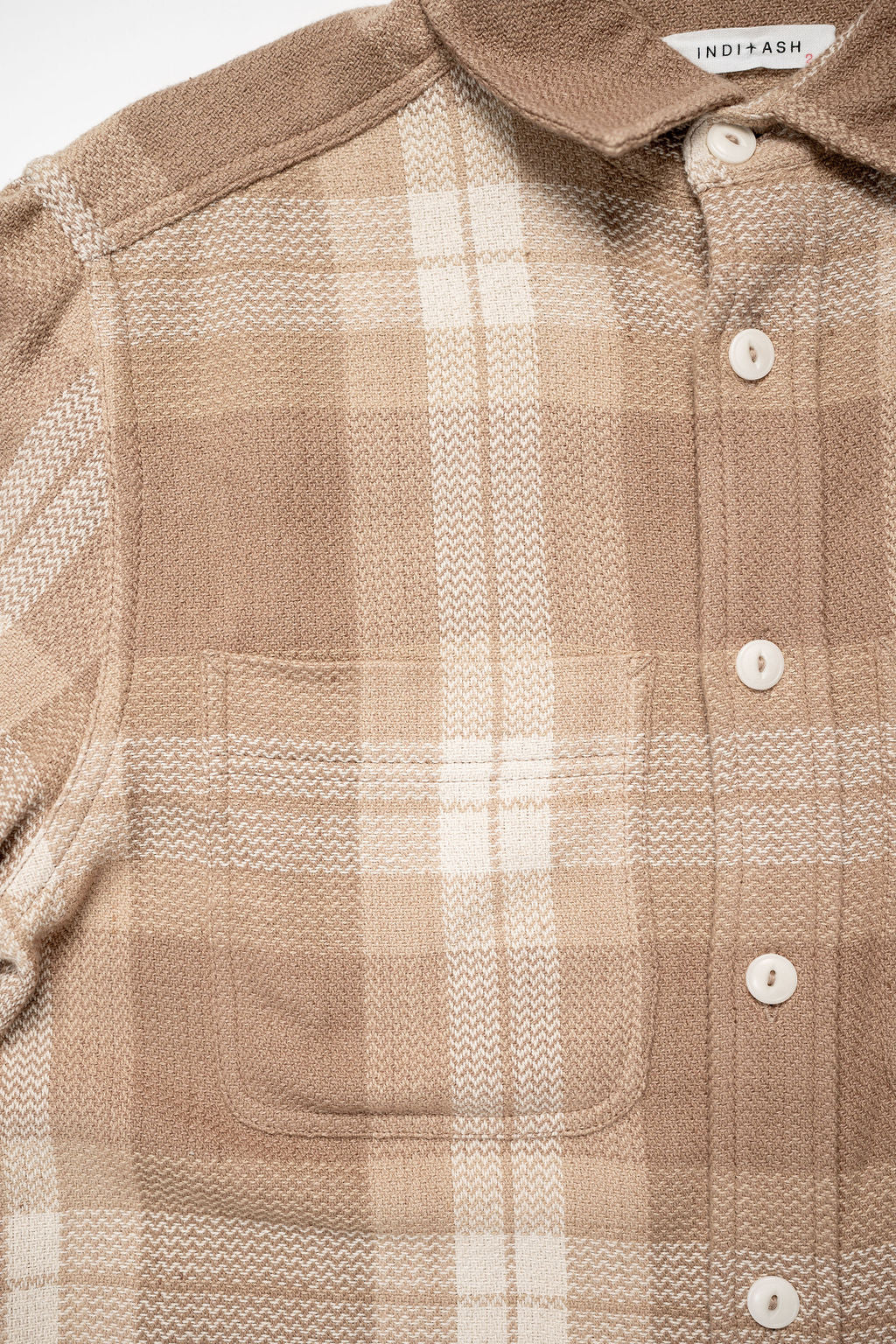 Indi + Ash Ames Workshirt - Desert Acacia Handwoven Plaid