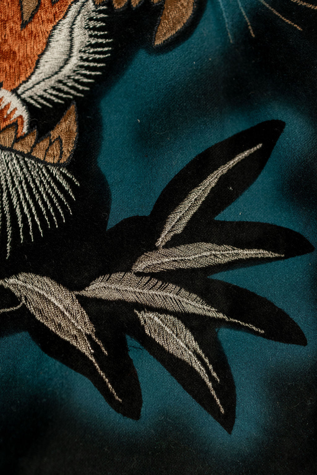 Tailor Toyo TT15809-119  Mid 1950s Style Quilted Souvenir Jacket “Stencil Paint” 60th Anniversary Special Edition - “Tiger Head” × “Eagle”