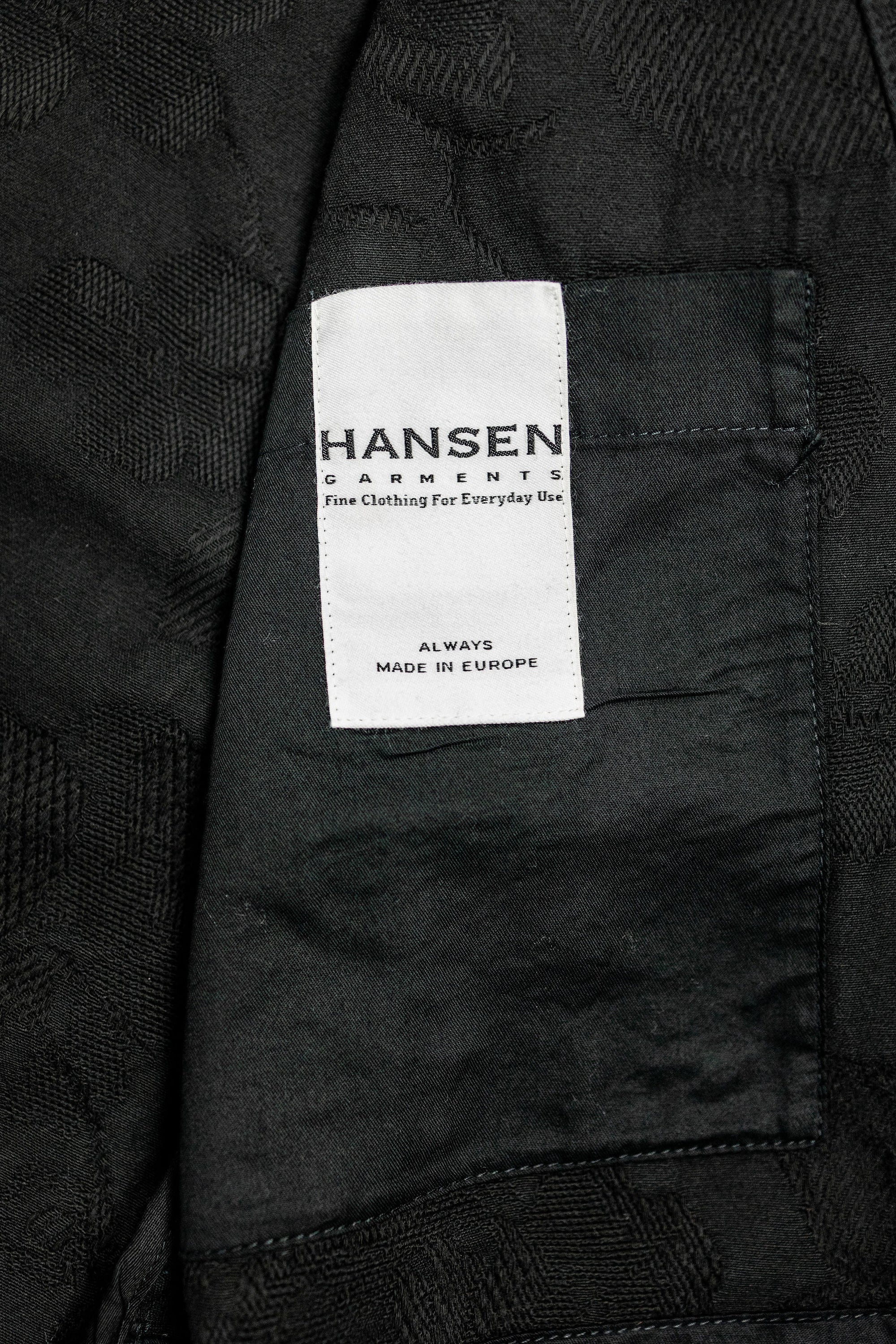 Hansen Garments Roman Loose Cut Jacket - Black Flowers