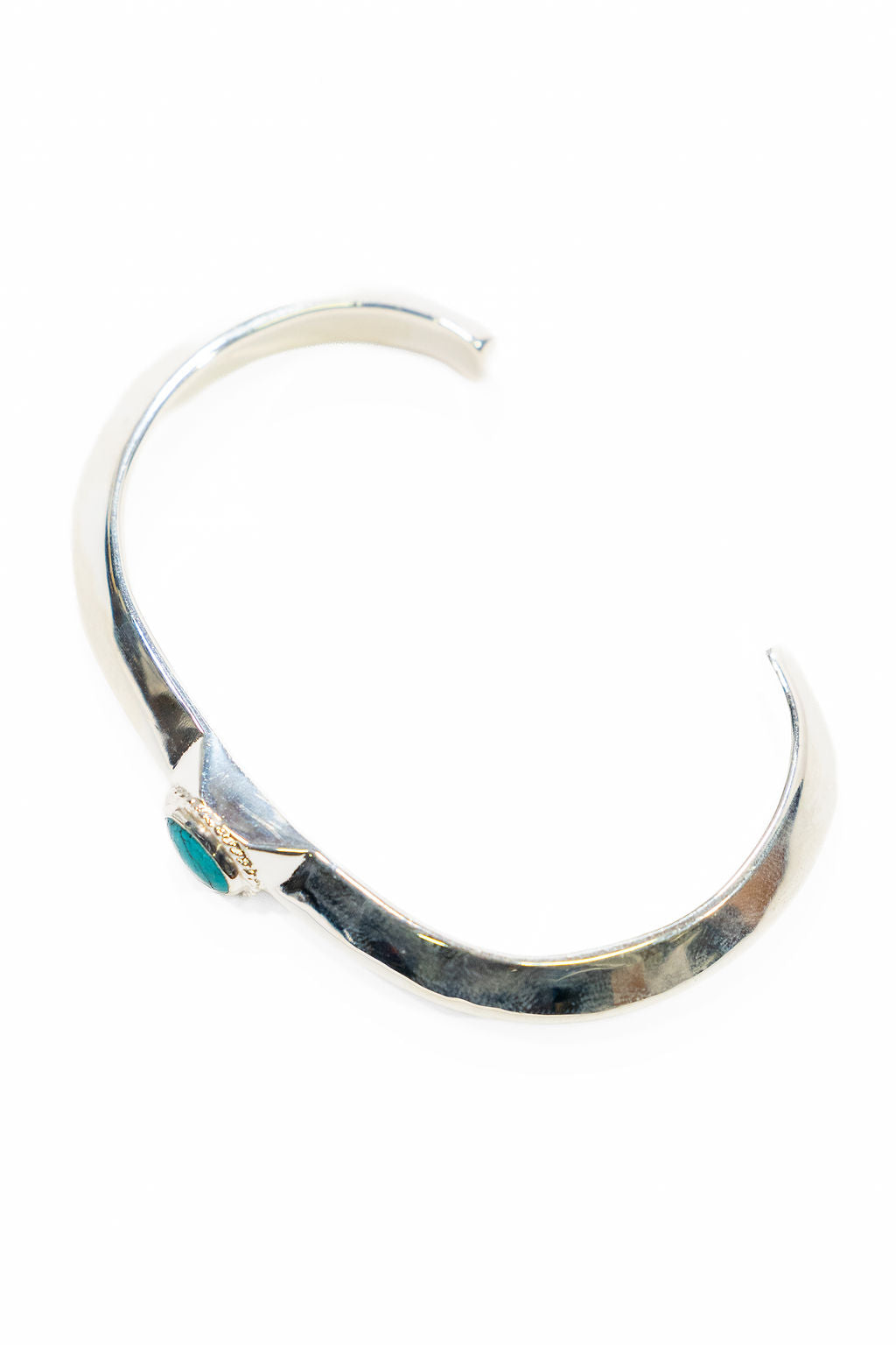 First Arrow's BR-246 Turquoise Stamp Triangle Bangle