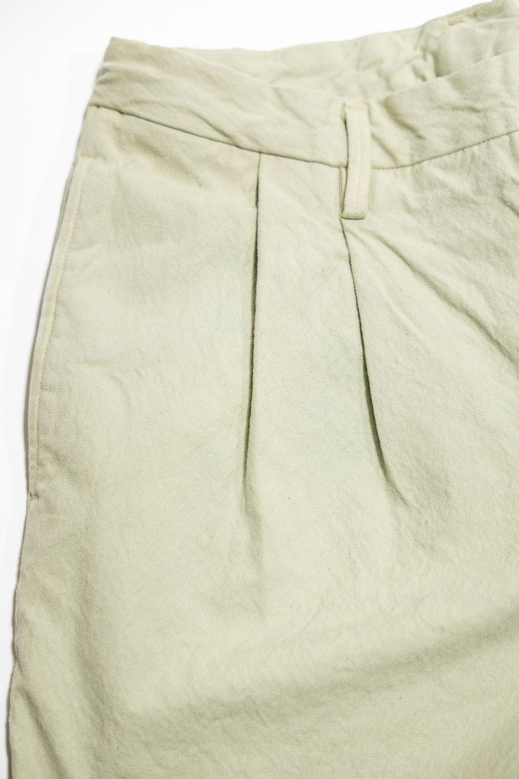 Seuvas 10oz Canvas 2-Tuck Shorts - Matcha