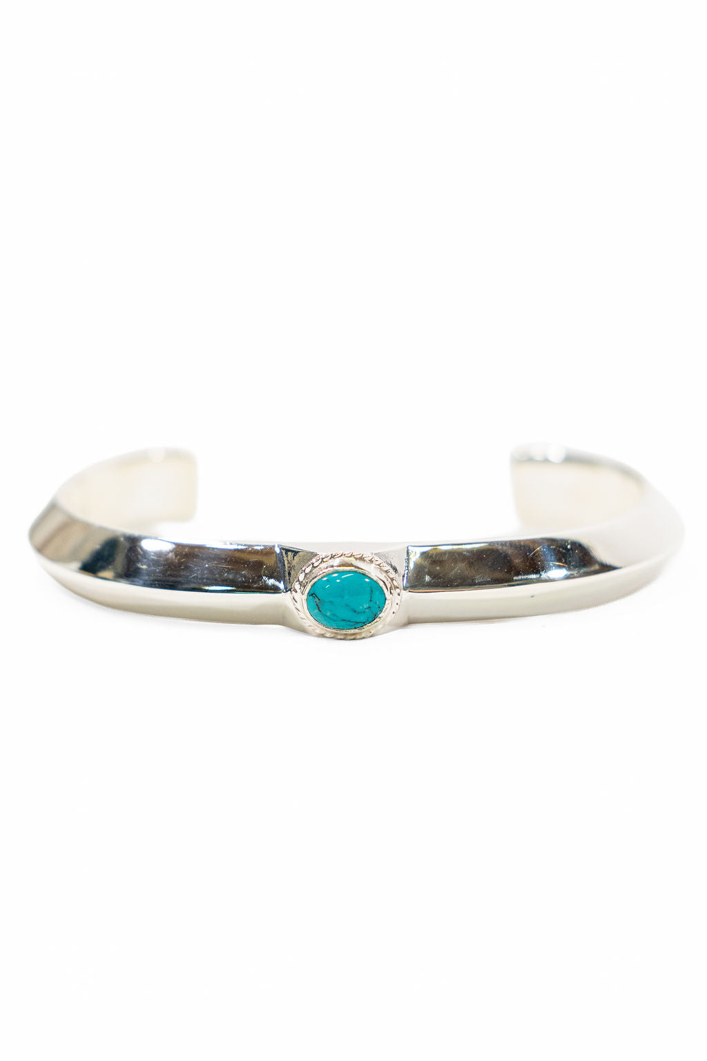 First Arrow's BR-246 Turquoise Stamp Triangle Bangle