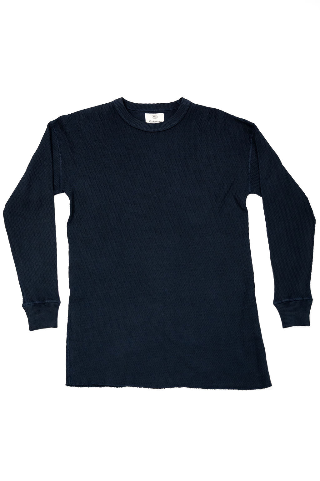 Knickerbocker Heirloom Flat Knit Thermal - Navy