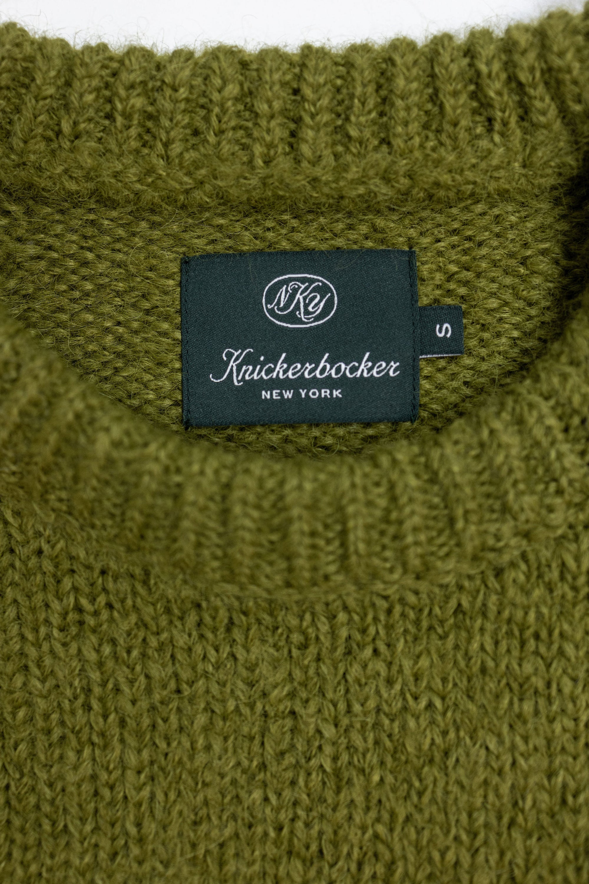 Knickerbocker Bud Alpaca Sweater - Chartreuse