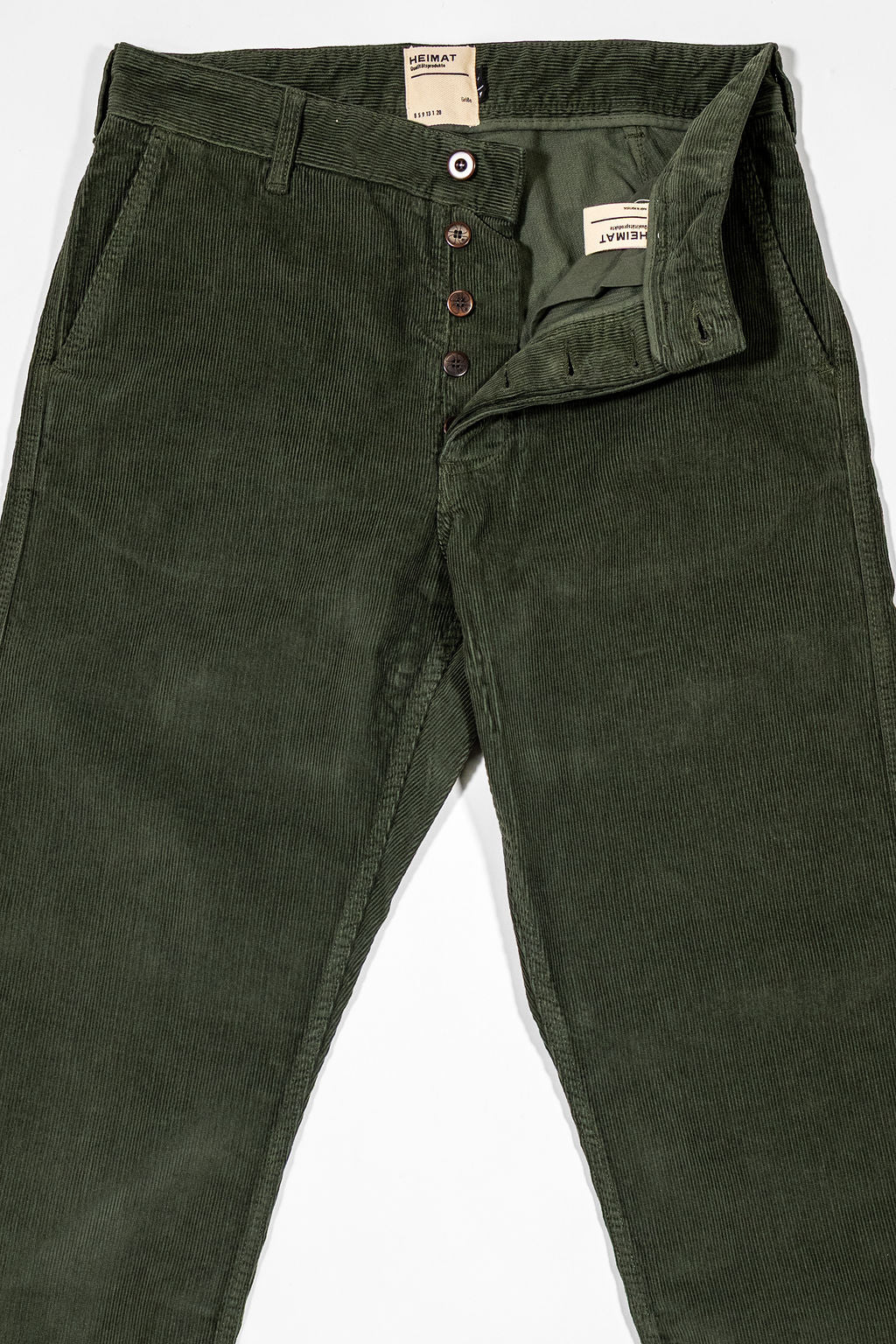 Heimat Textil Journey Pant Cord - Military Green