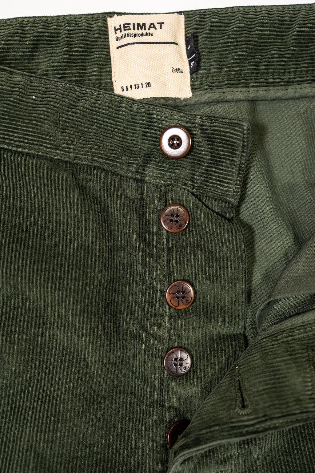 Heimat Textil Journey Pant Cord - Military Green