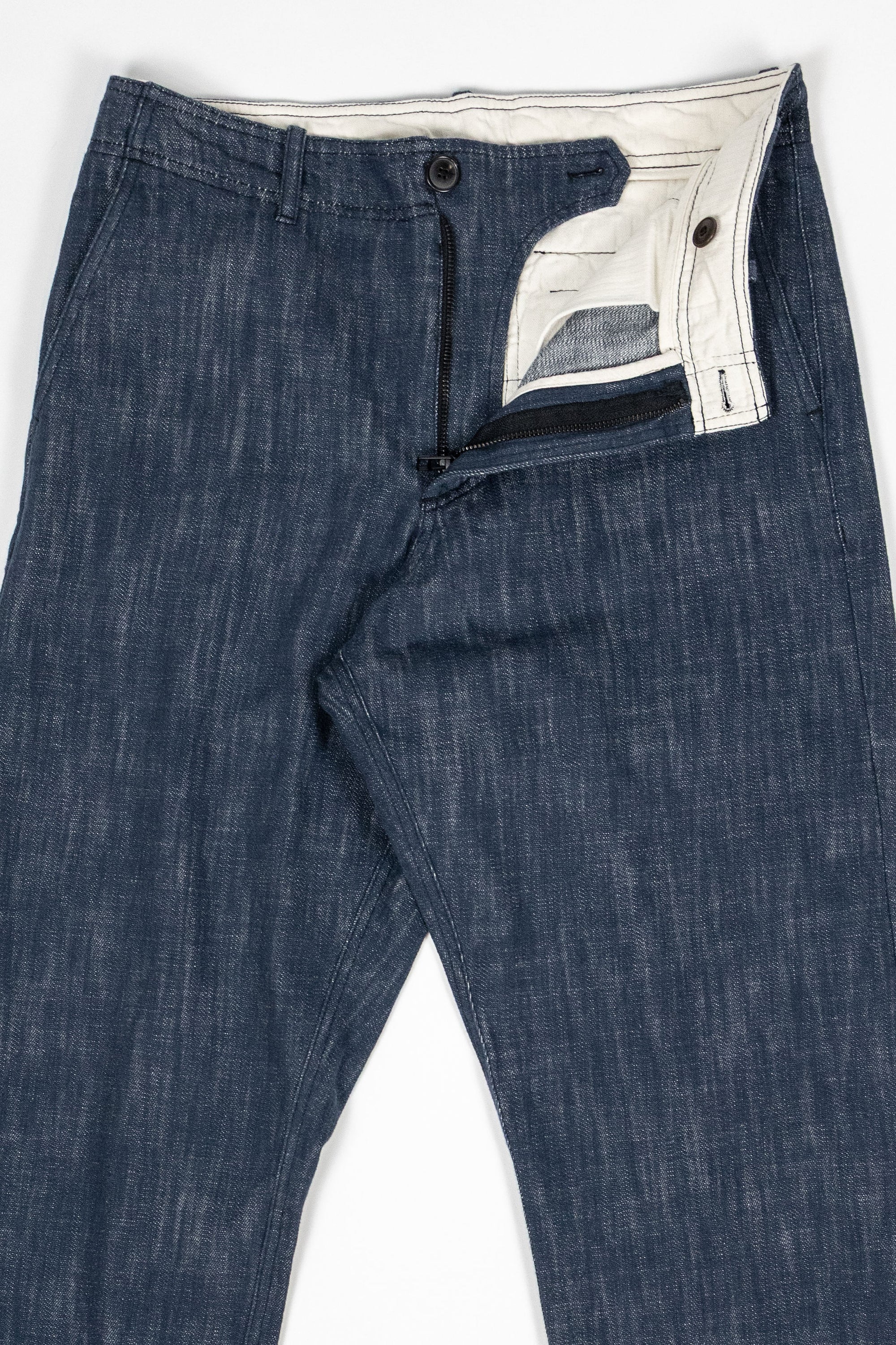 Hansen Garments Trygve Wide Cut Cropped Trousers - Denim Blue
