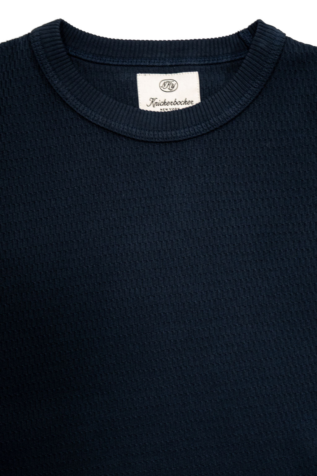 Knickerbocker Heirloom Flat Knit Thermal - Navy