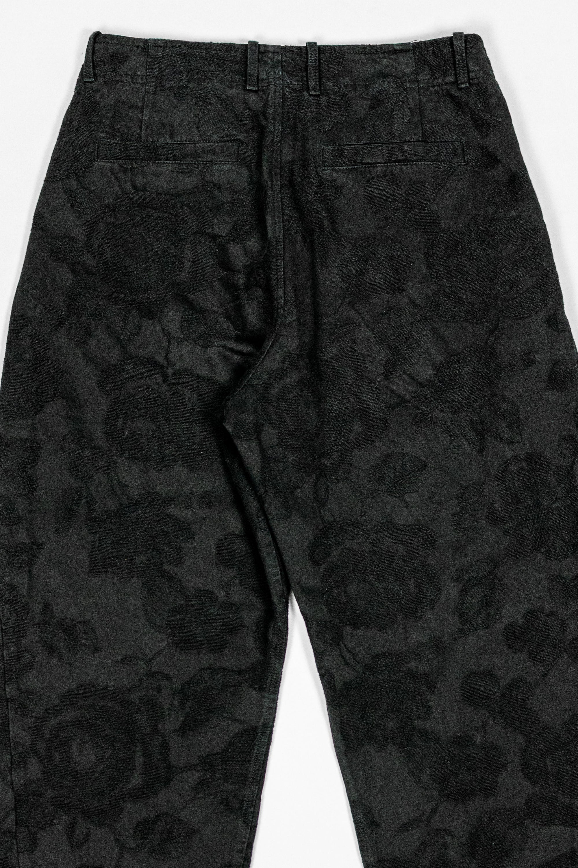 Hansen Garments Bobby Wide Pleated Trousers - Black Flowers