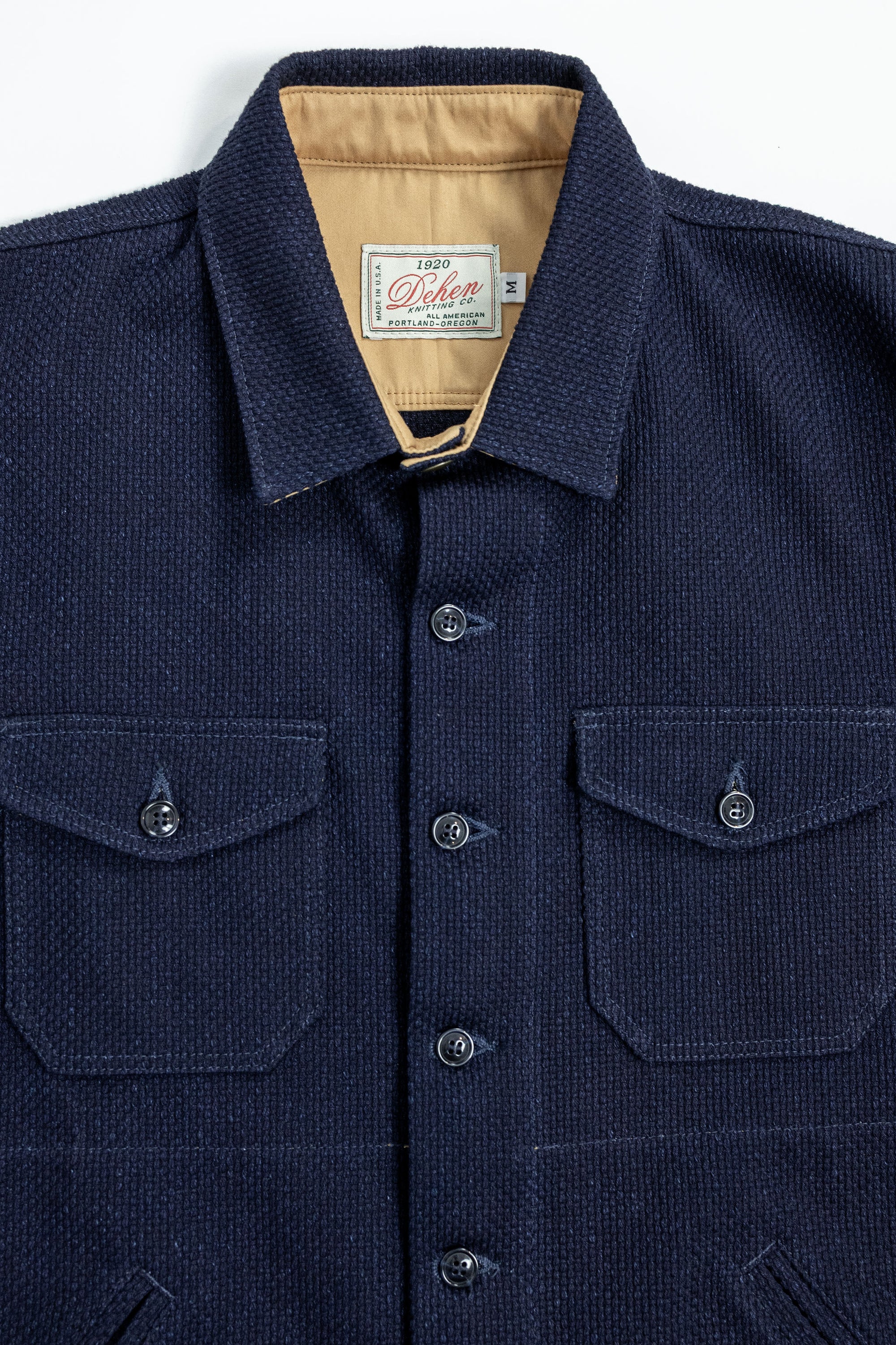 Dehen 1920 Crissman Overshirt - Sashiko Cotton Indigo