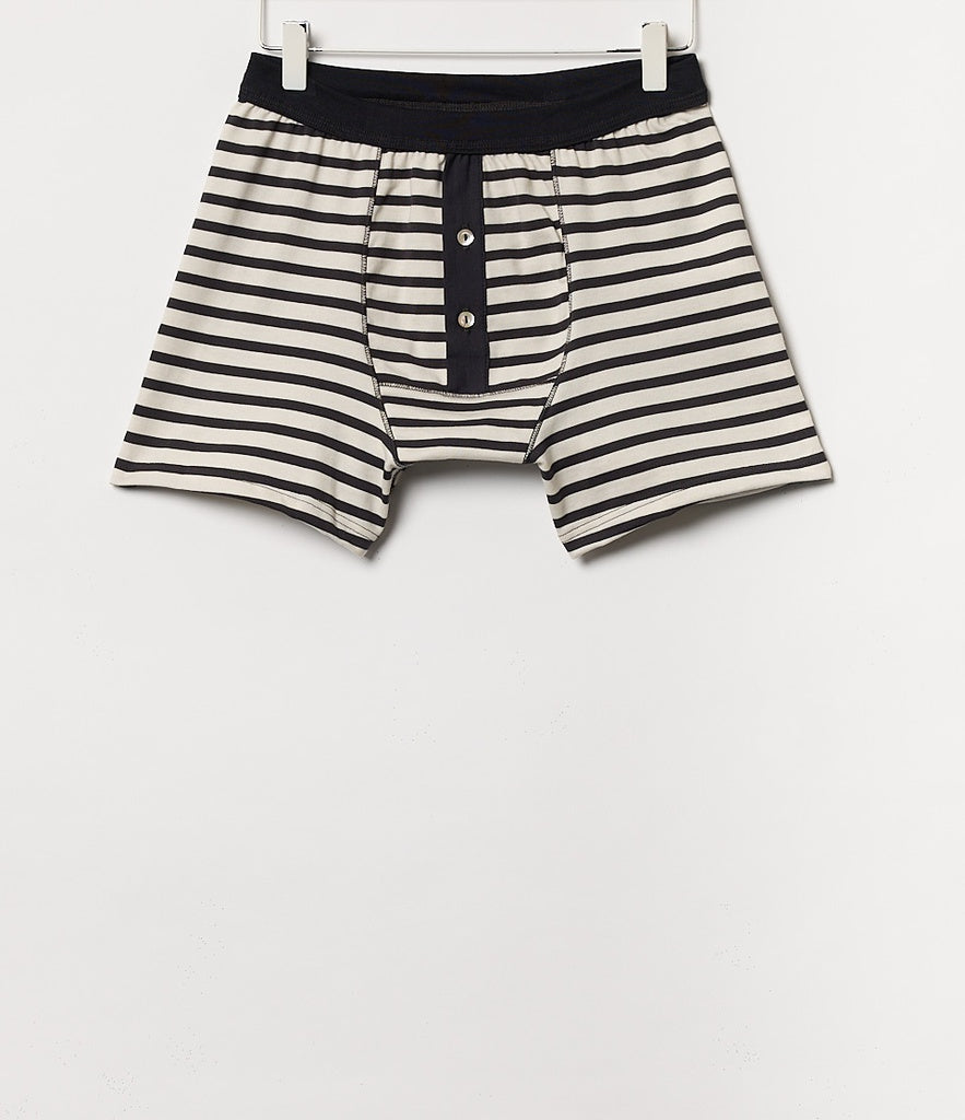 Merz b. Schwanen 2M55 Button Facing Underpants - Charcoal