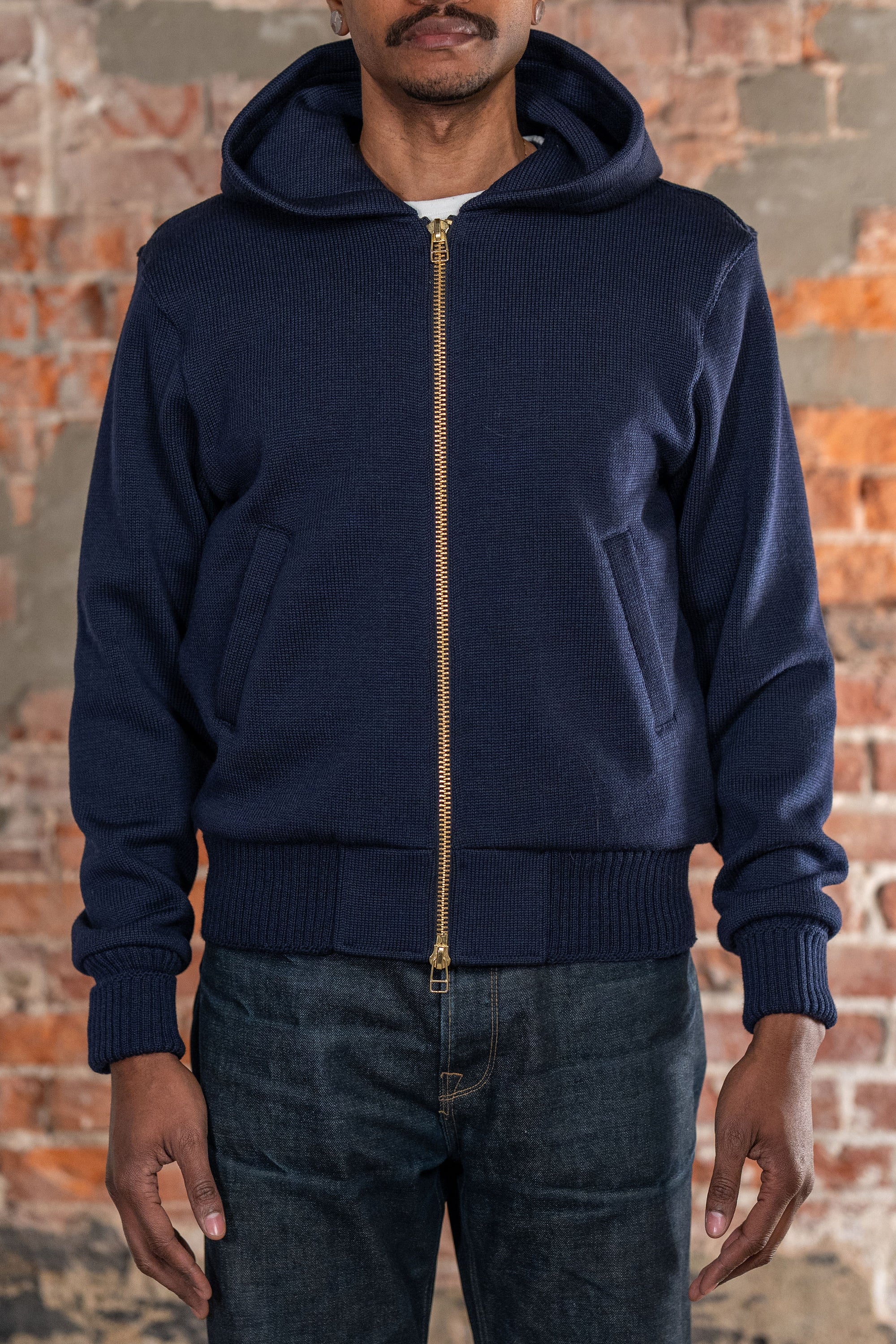 Dehen 1920 Full-Throttle Moto Hoodie - Dark Navy